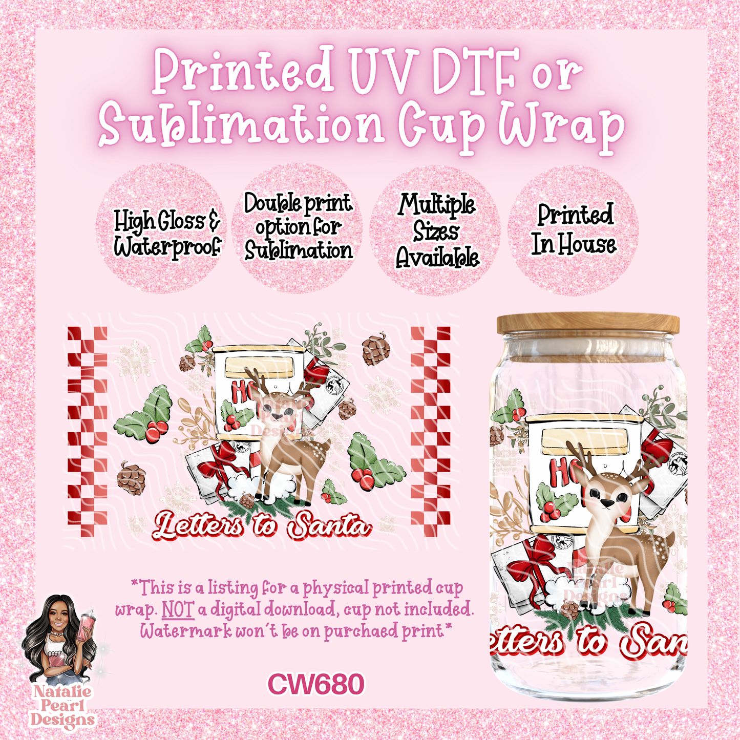 CW680 UV DTF/SUB Cup Wrap