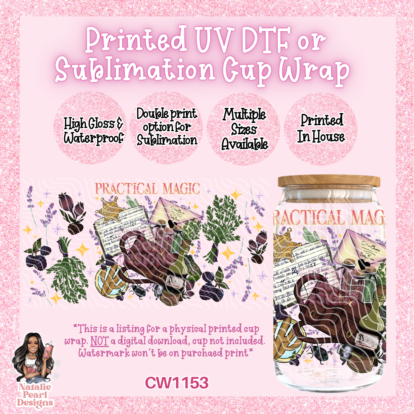 CW1153 UV DTF/SUB Cup Wrap