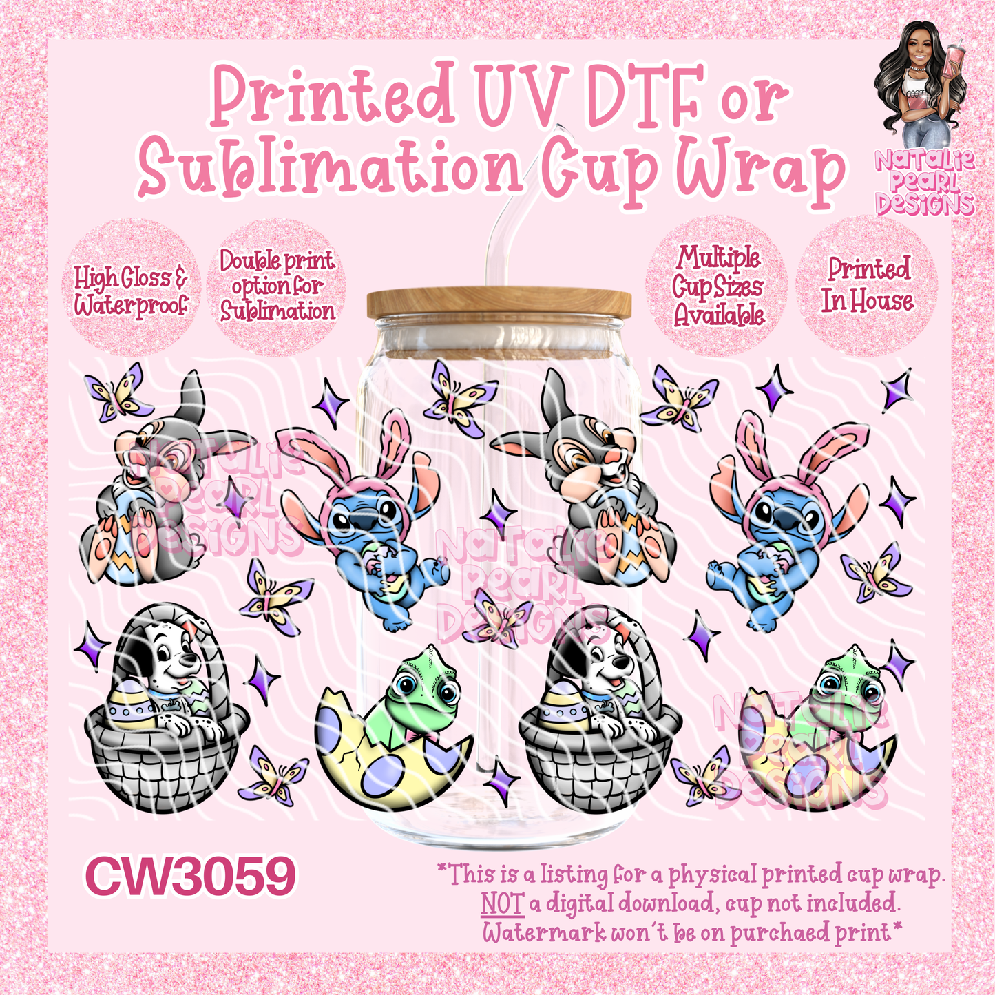 CW3059 UV DTF/SUB Cup Wraps