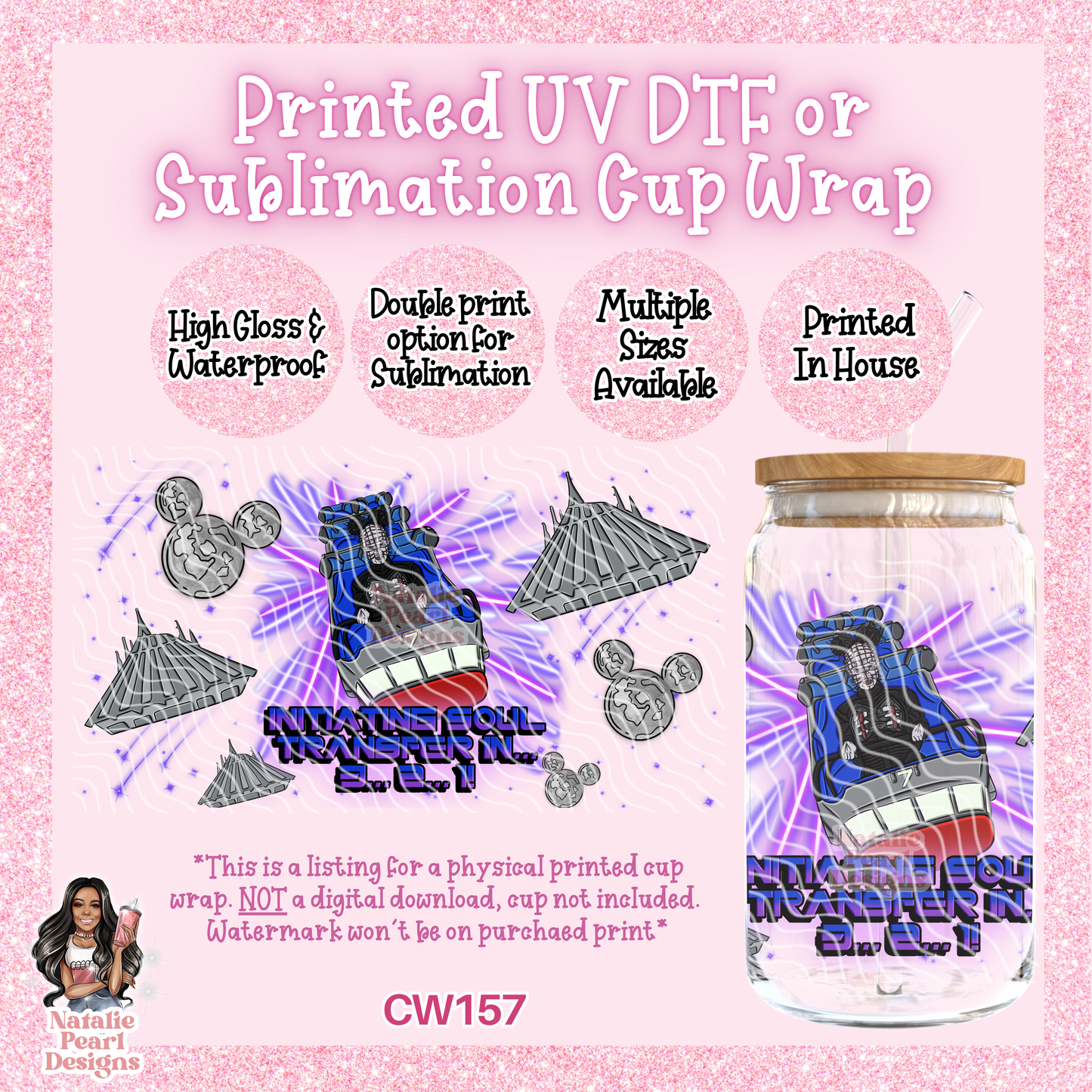 CW157 UV DTF/SUB Cup Wrap