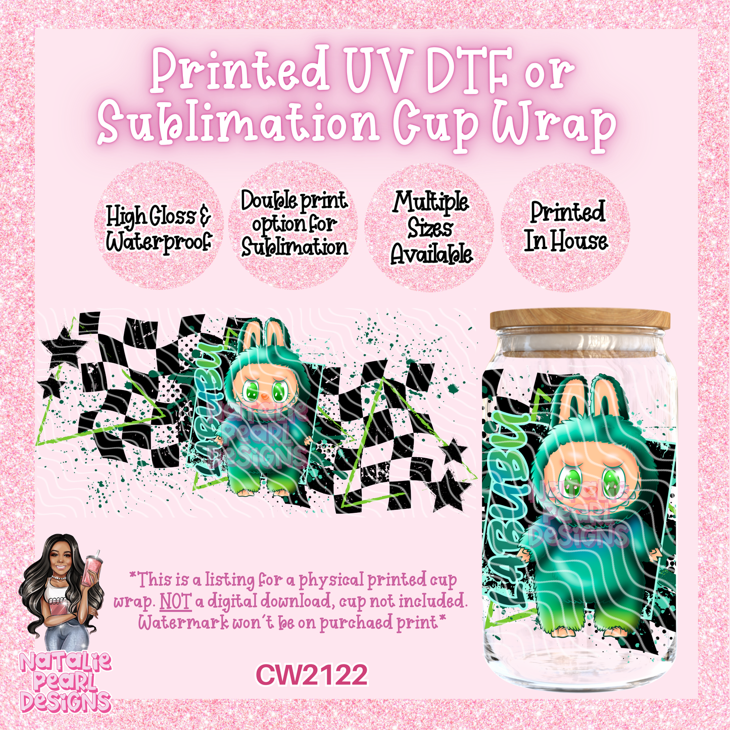 CW2122 UV DTF/SUB Cup Wraps