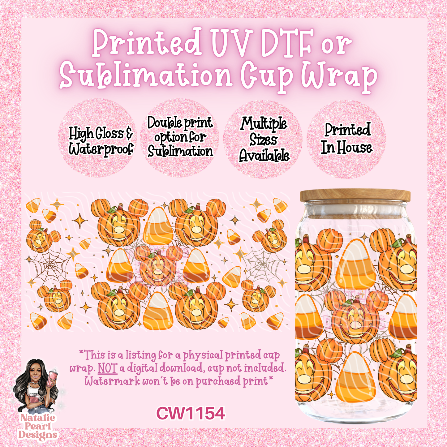 CW1154 UV DTF/SUB Cup Wrap