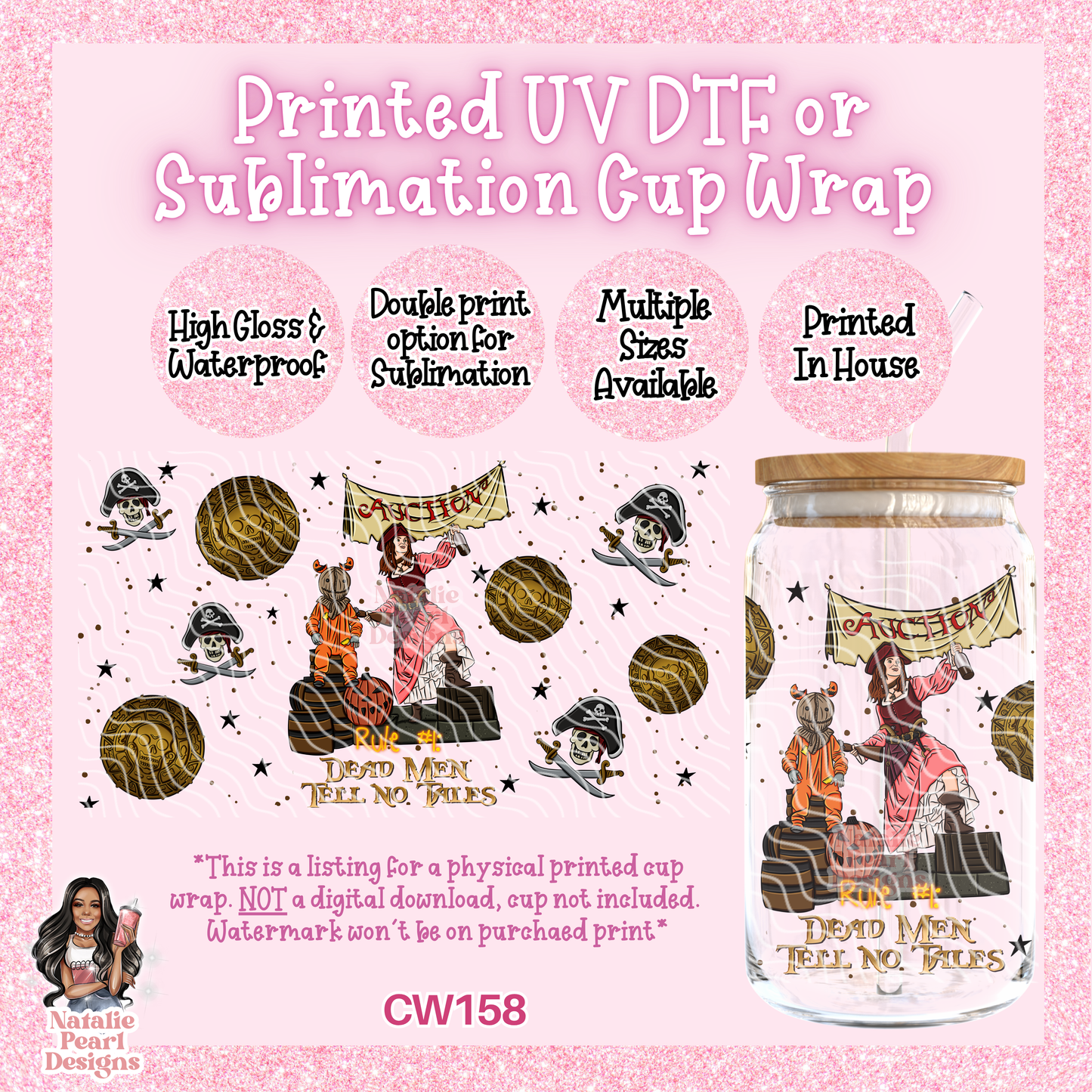 CW158 UV DTF/SUB Cup Wrap