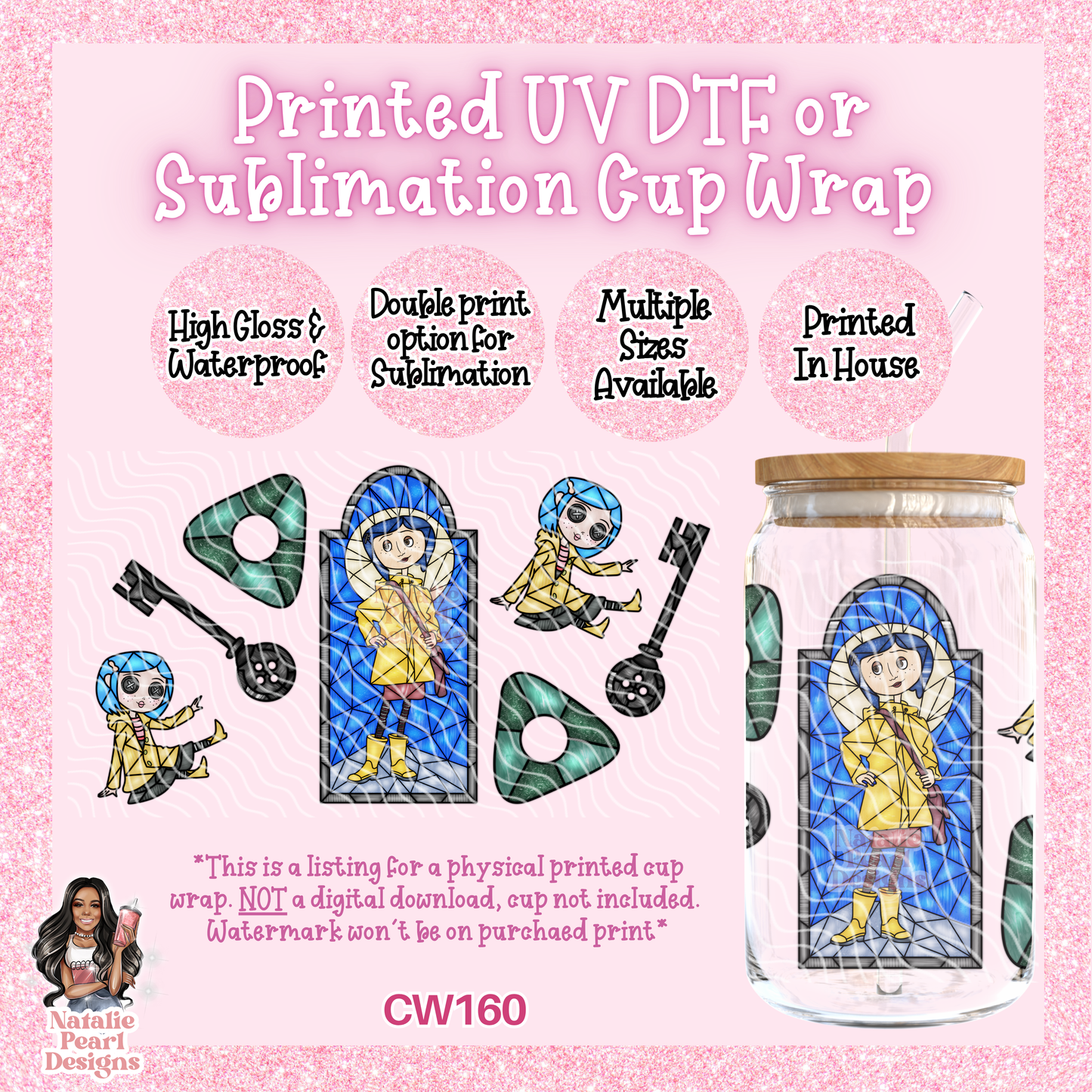 CW160 UV DTF/SUB Cup Wrap