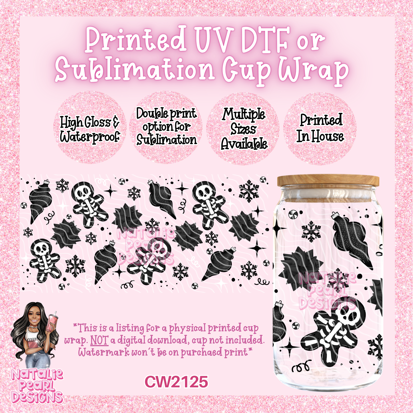 CW2125 UV DTF/SUB Cup Wraps