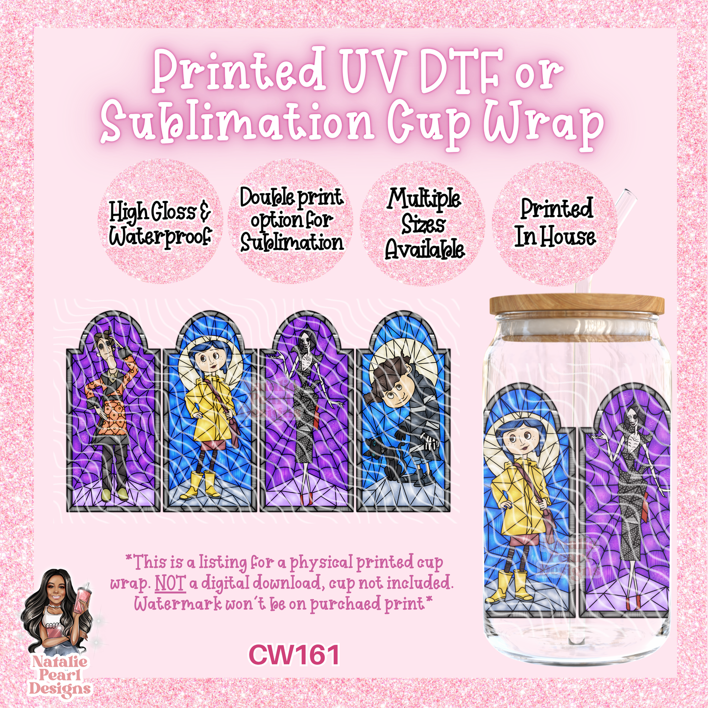 CW161 UV DTF/SUB Cup Wrap