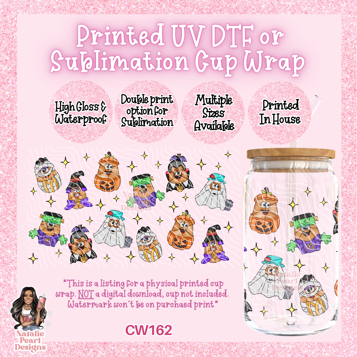 CW162 UV DTF/SUB Cup Wrap