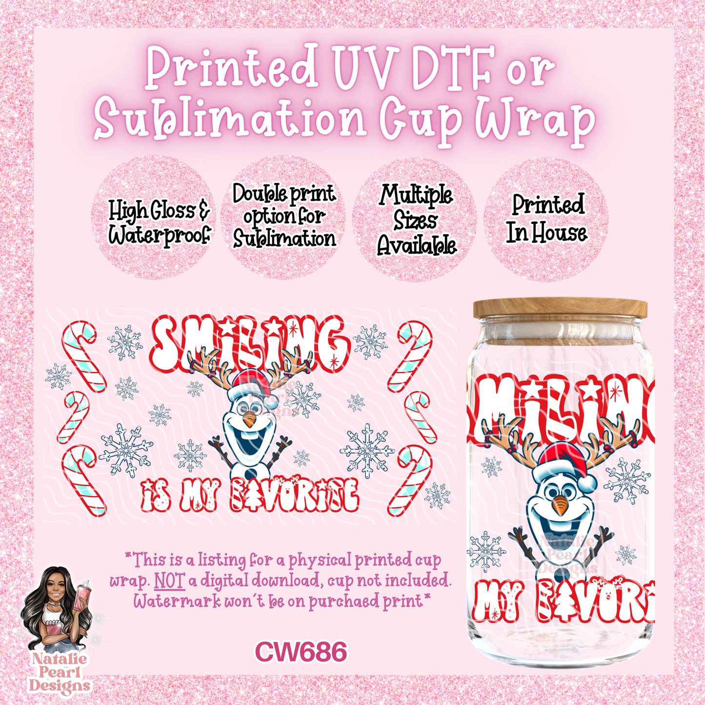 CW686 UV DTF/SUB Cup Wrap