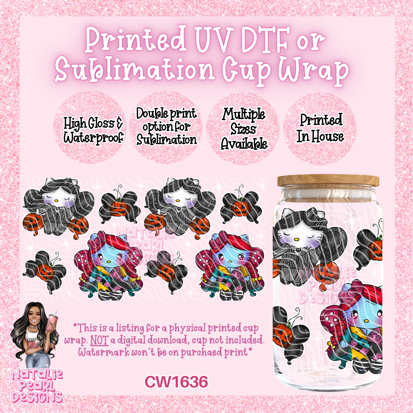CW1636 UV DTF/SUB Cup Wraps