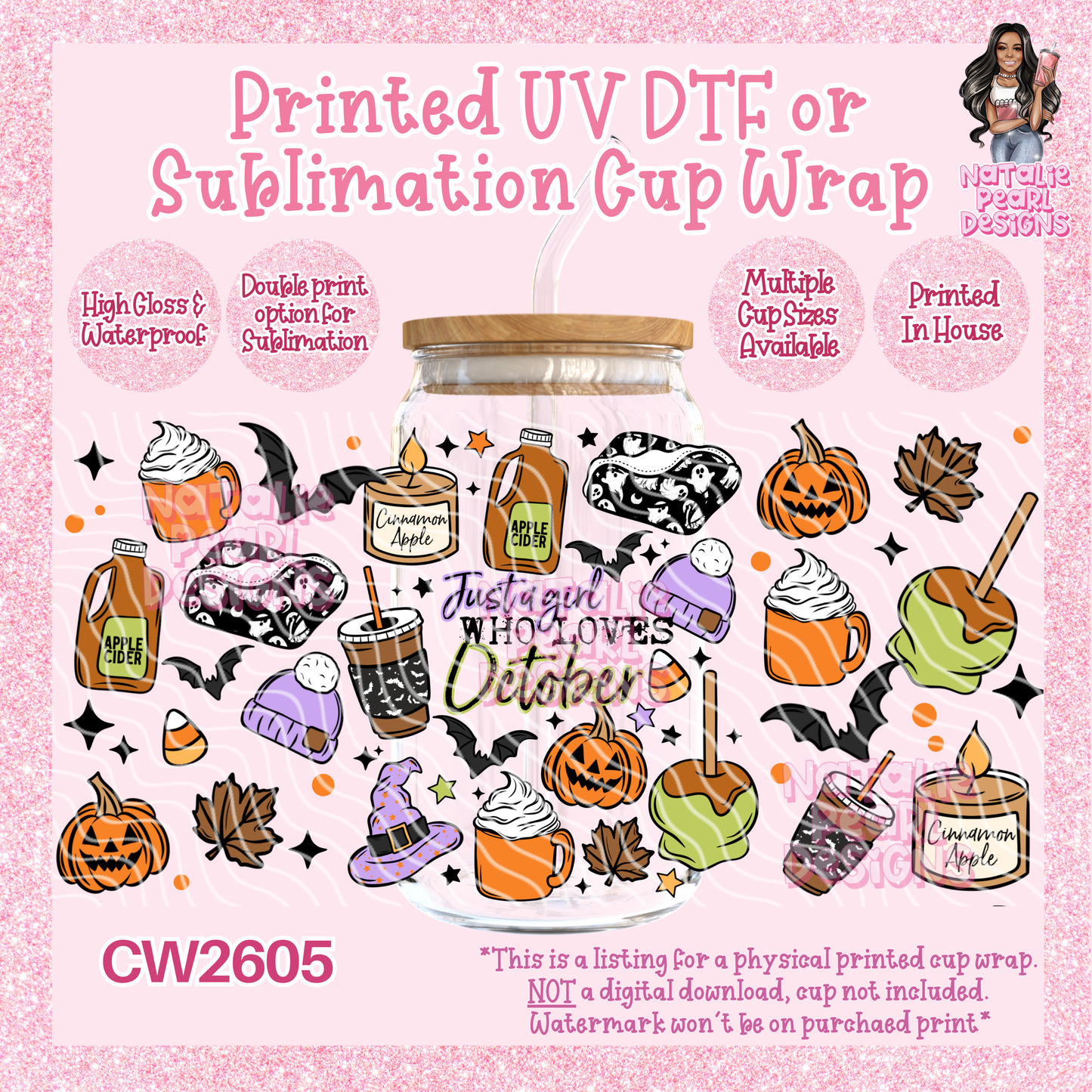CW2605 UV DTF/SUB Cup Wraps