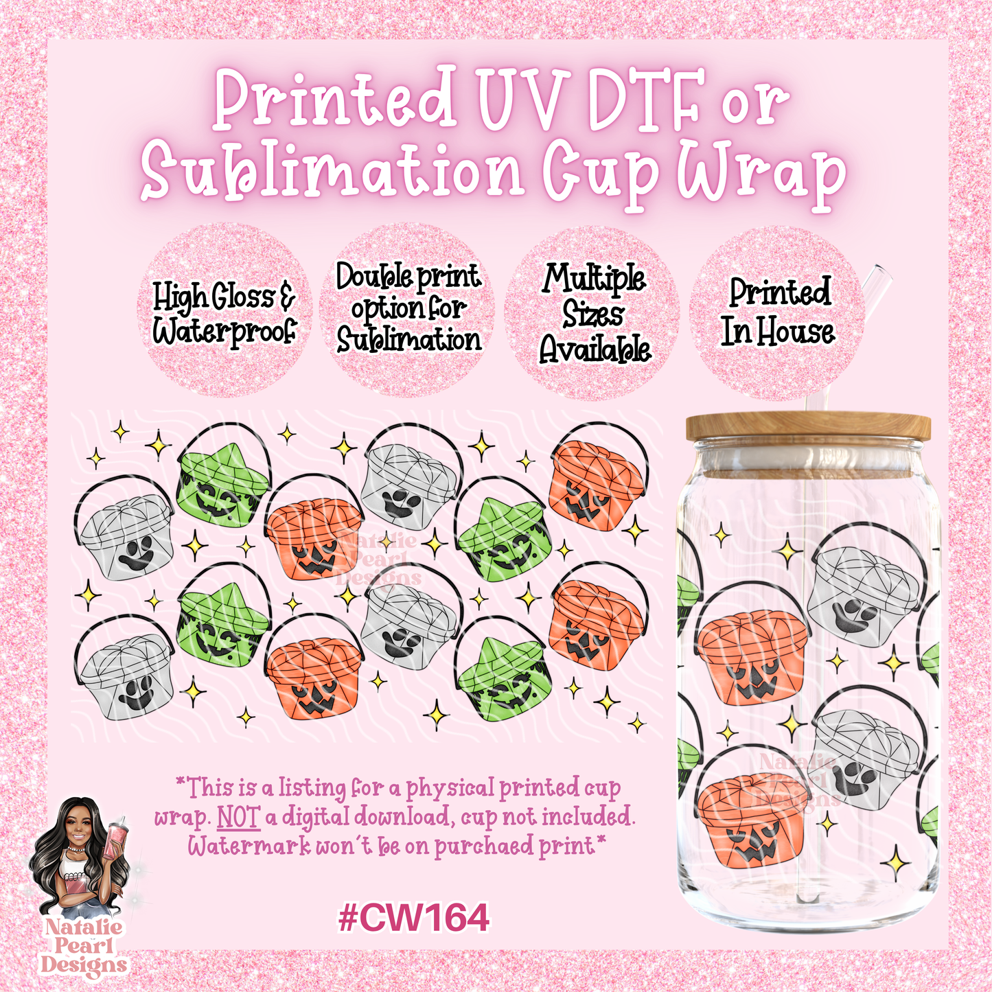 CW164 UV DTF/SUB Cup Wrap