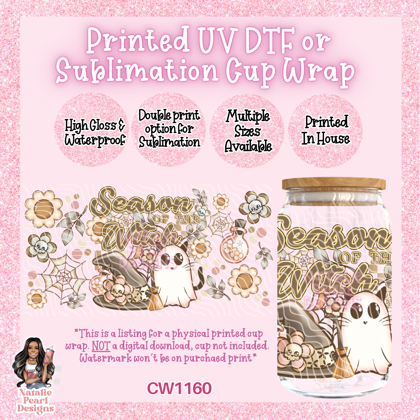 CW1160 UV DTF/SUB Cup Wrap