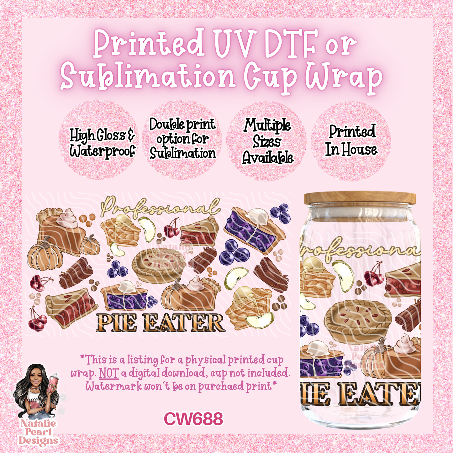 CW688 UV DTF/SUB Cup Wrap