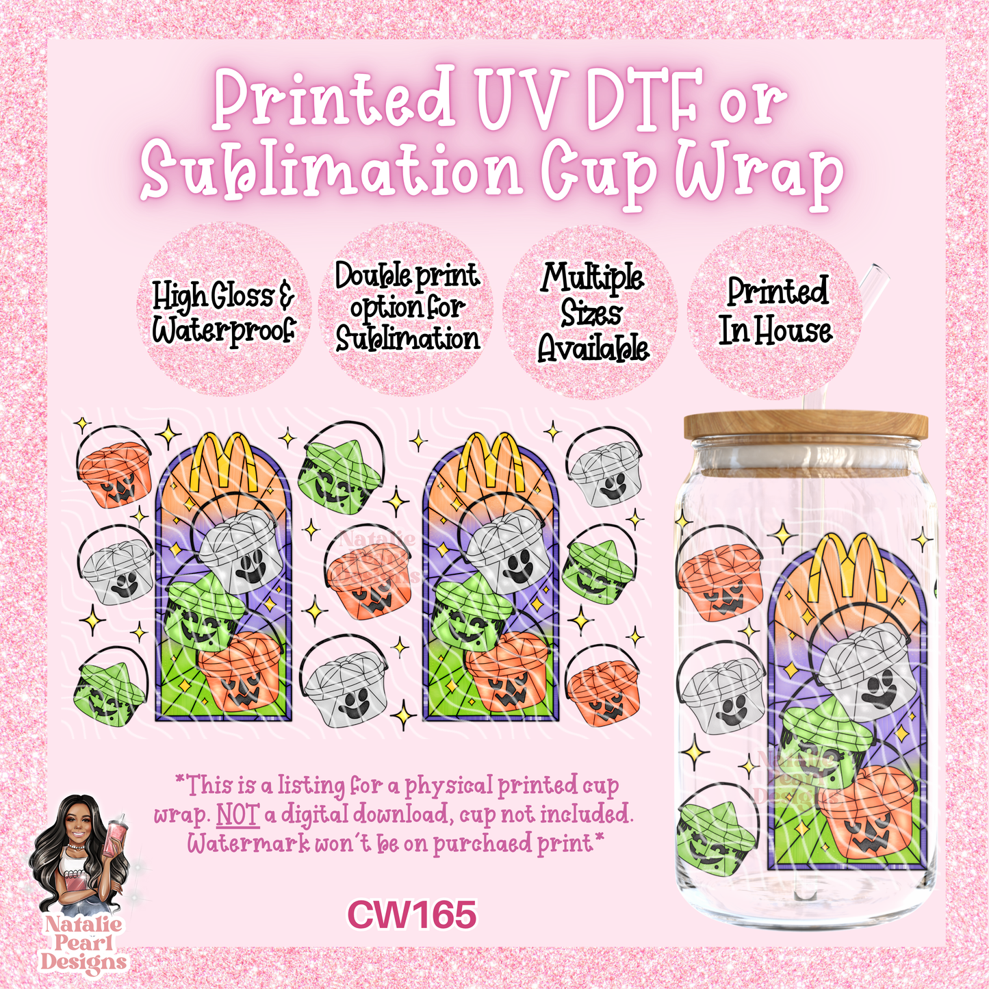CW165 UV DTF/SUB Cup Wrap