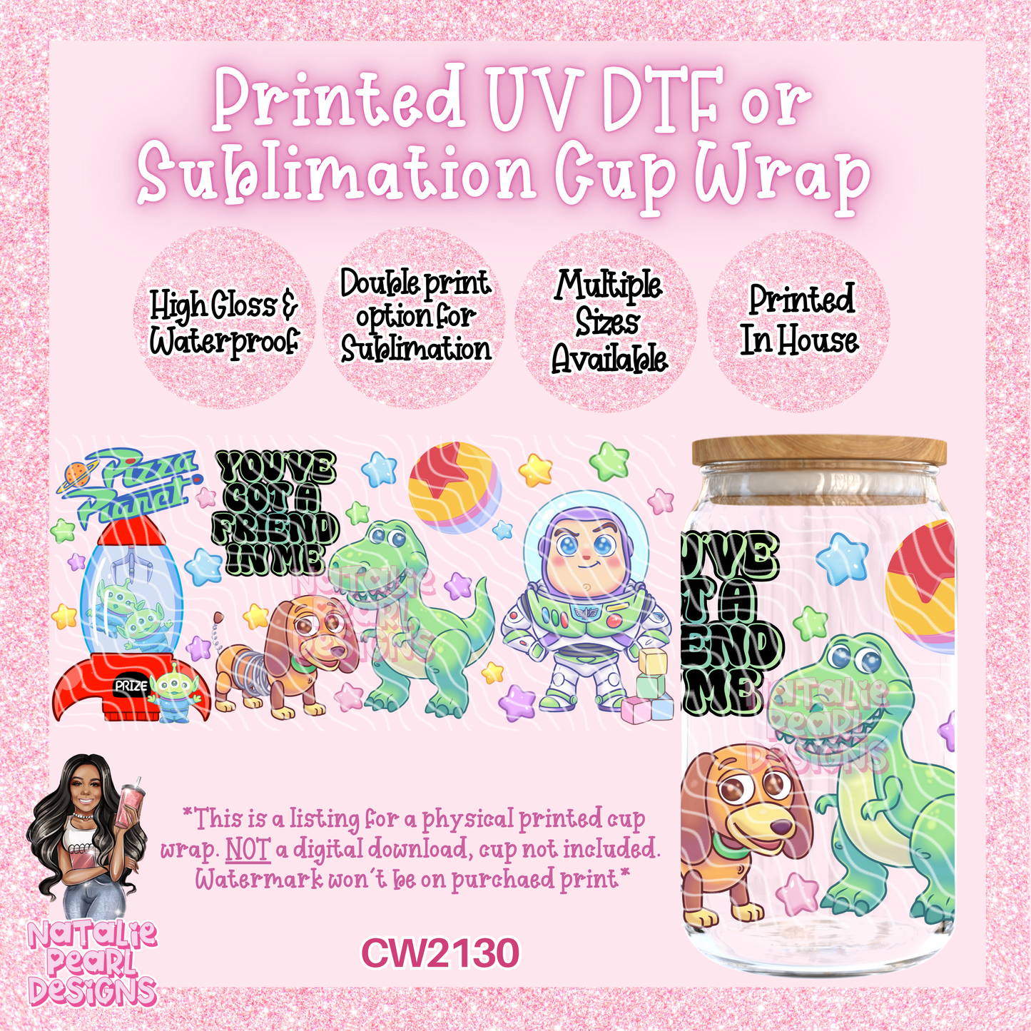 CW2130 UV DTF/SUB Cup Wraps