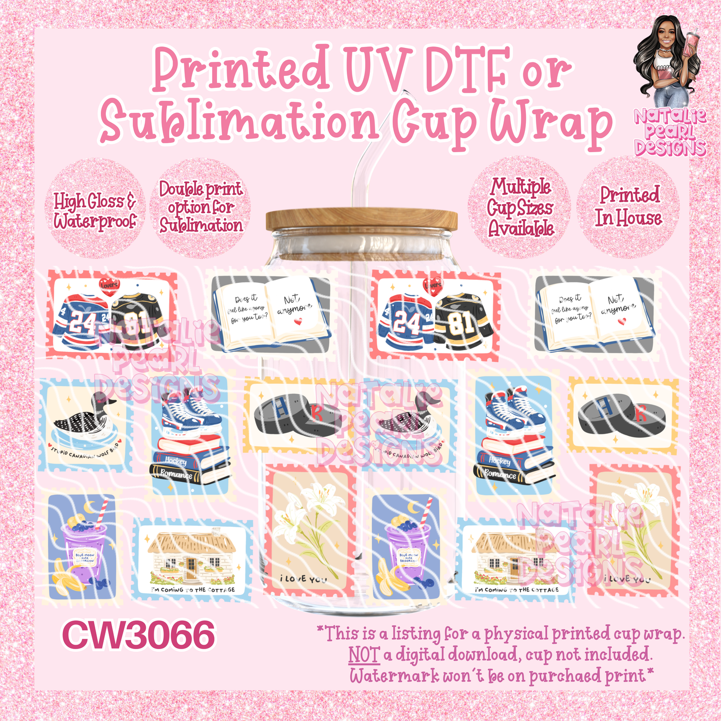 CW3066 UV DTF/SUB Cup Wraps