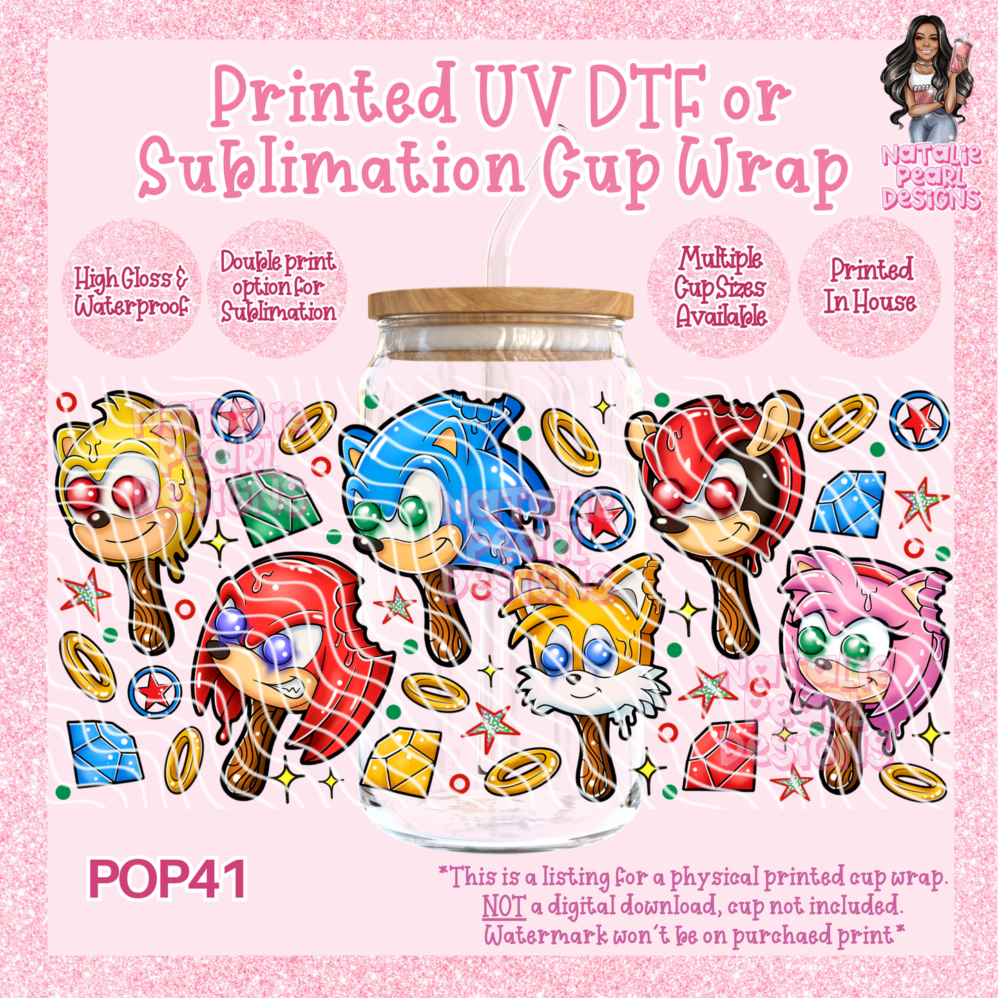 POP41 UV DTF/SUB Cup Wraps