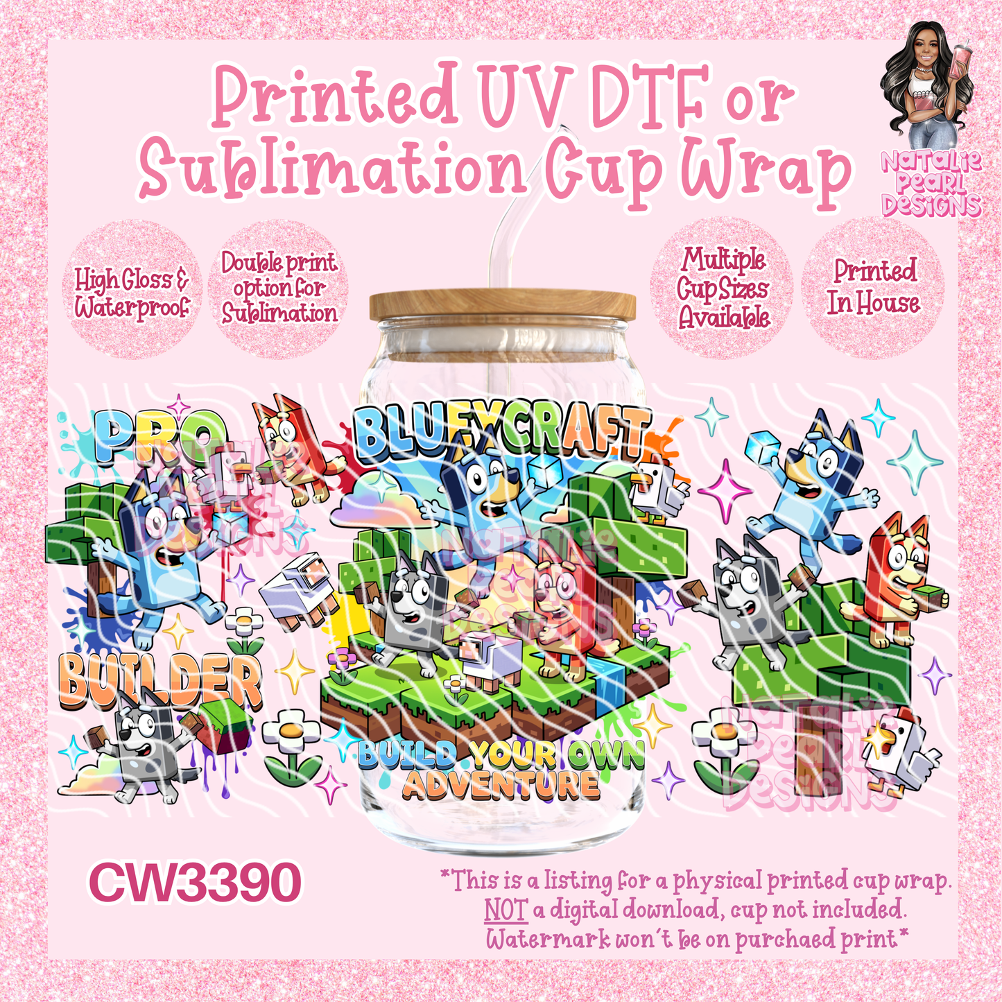 CW3390 UV DTF/SUB Cup Wraps