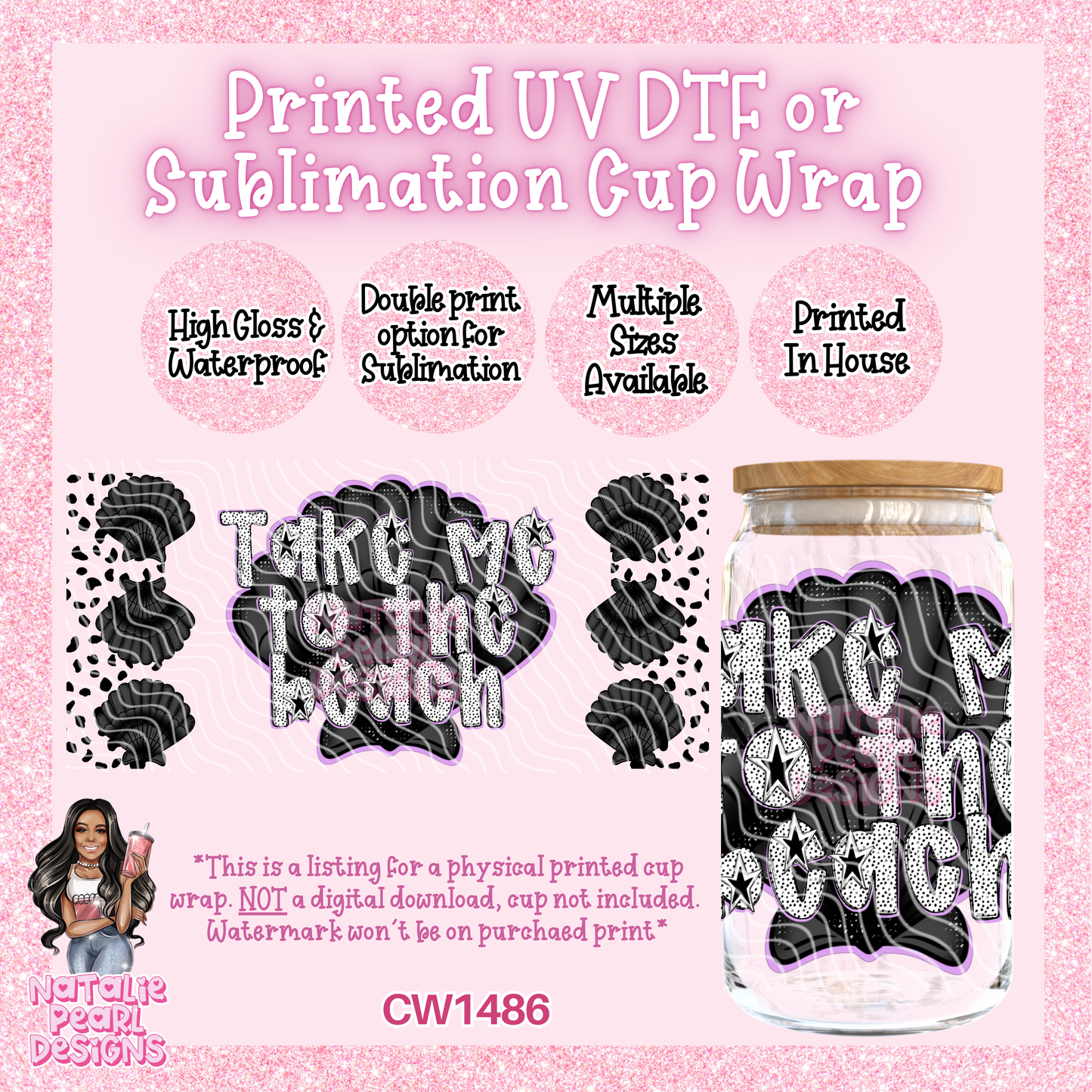 CW1486 UV DTF/SUB Cup Wrap