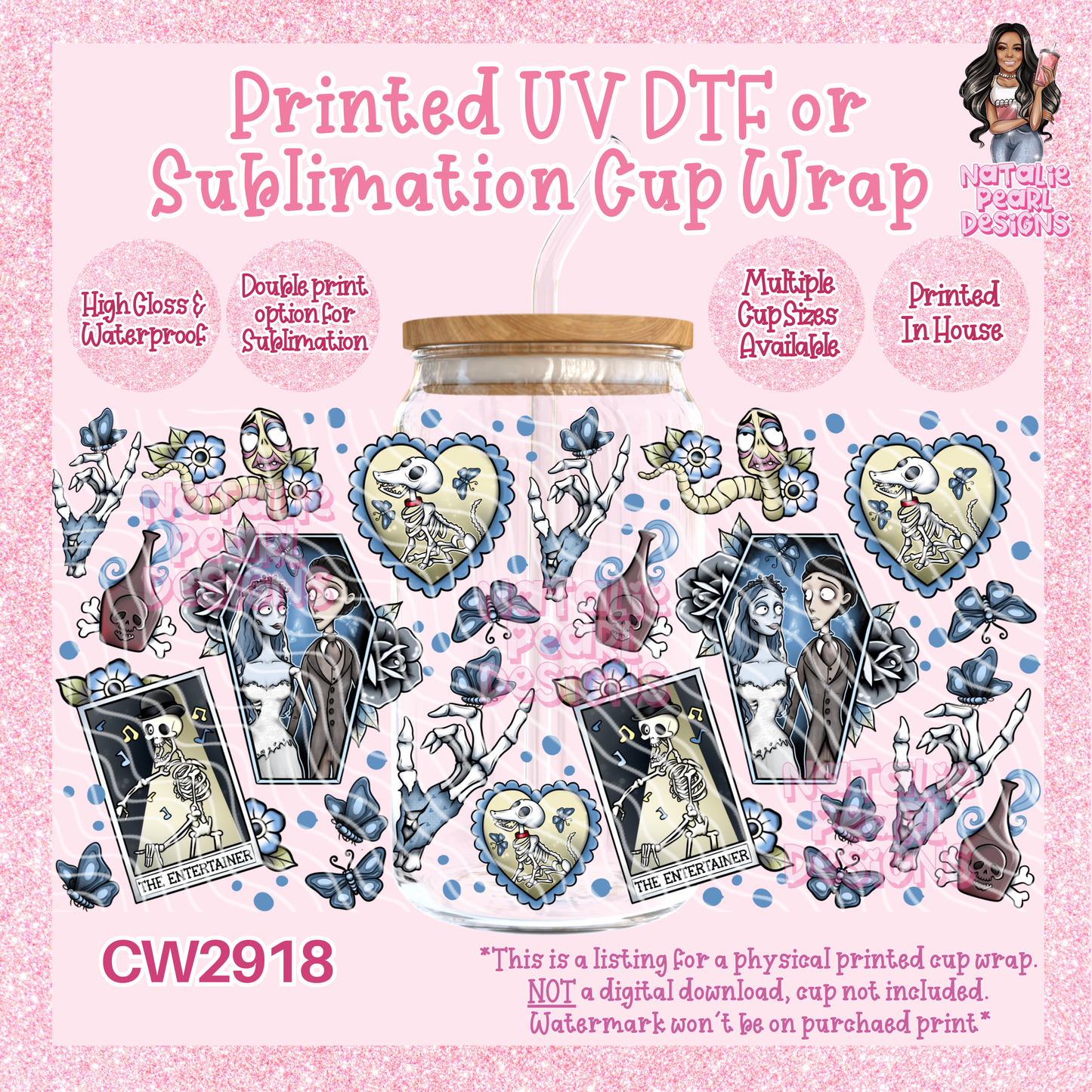CW2918 UV DTF/SUB Cup Wraps