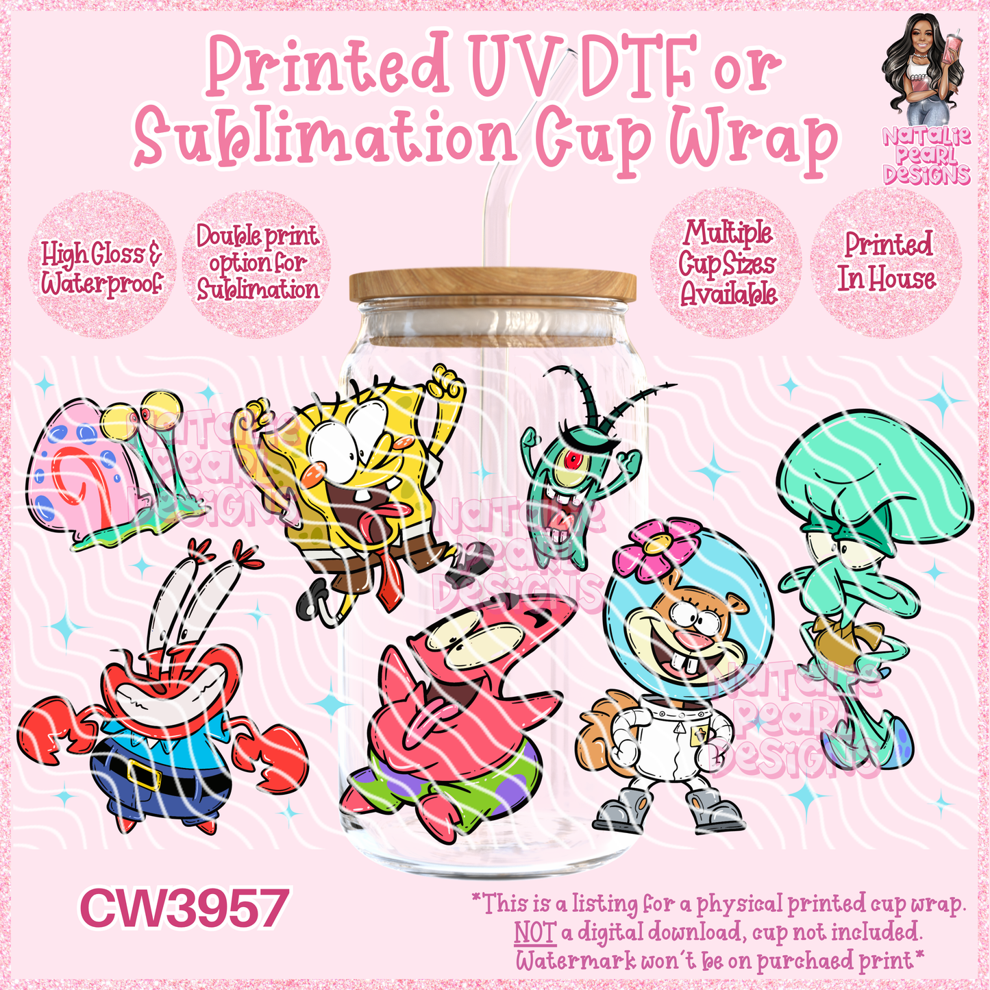 CW3957 UV DTF/SUB Cup Wraps