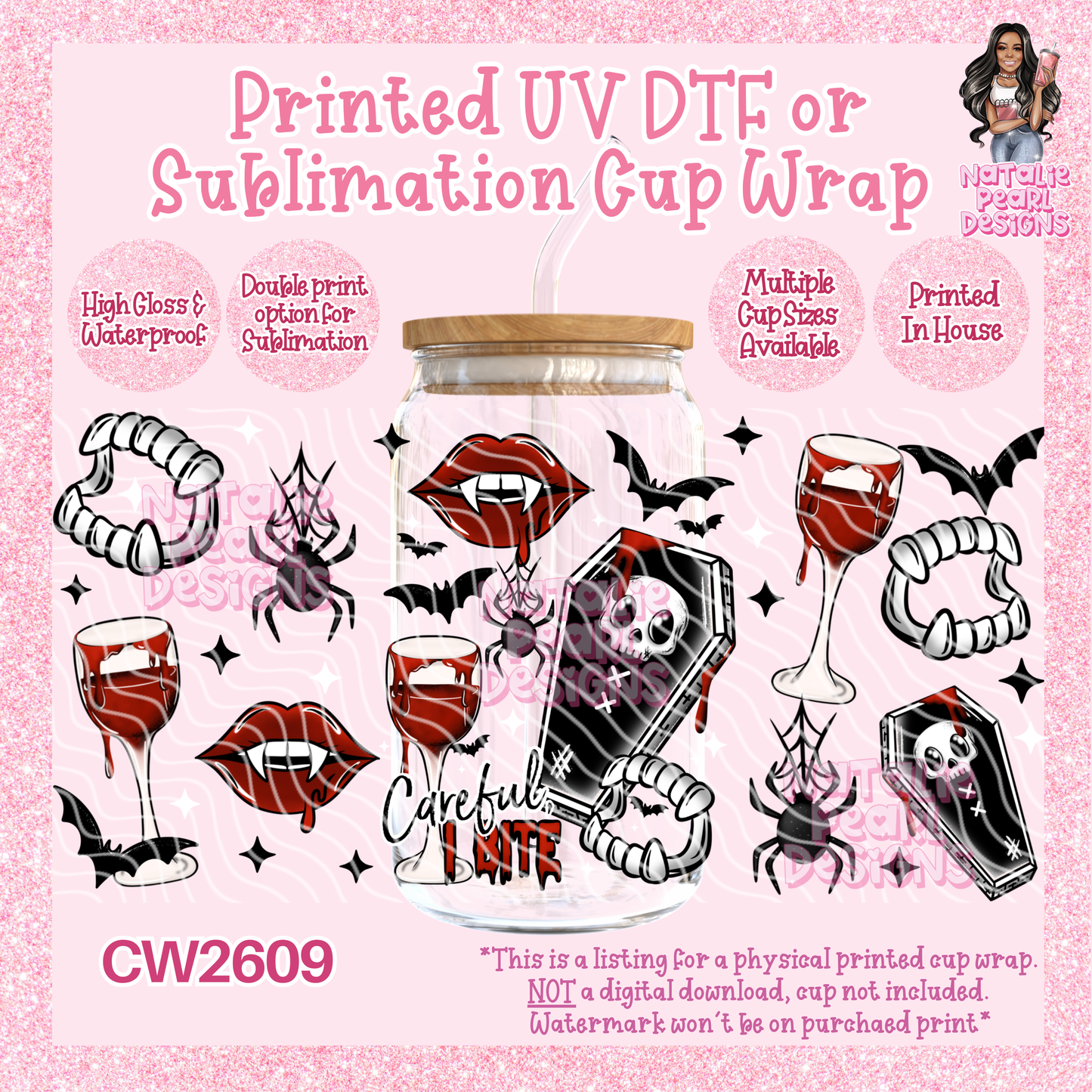 CW2609 UV DTF/SUB Cup Wraps