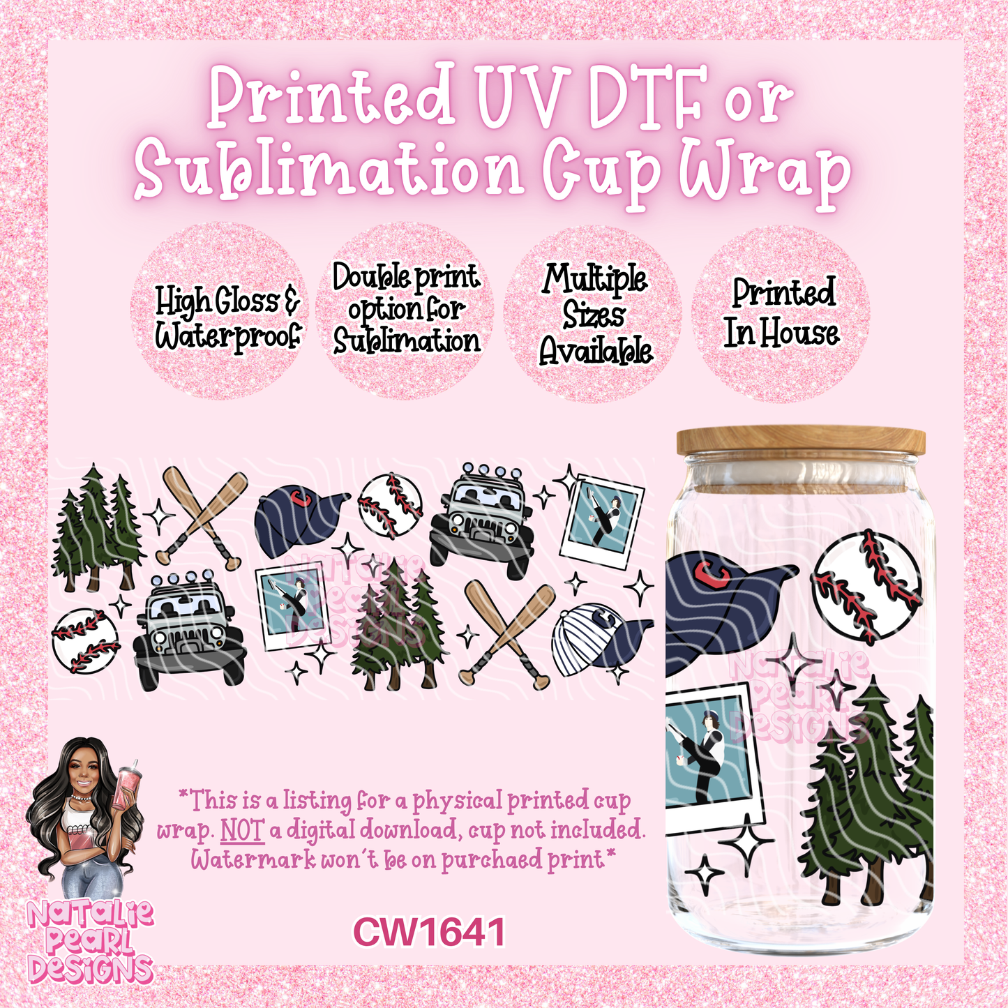 CW1641 UV DTF/SUB Cup Wraps