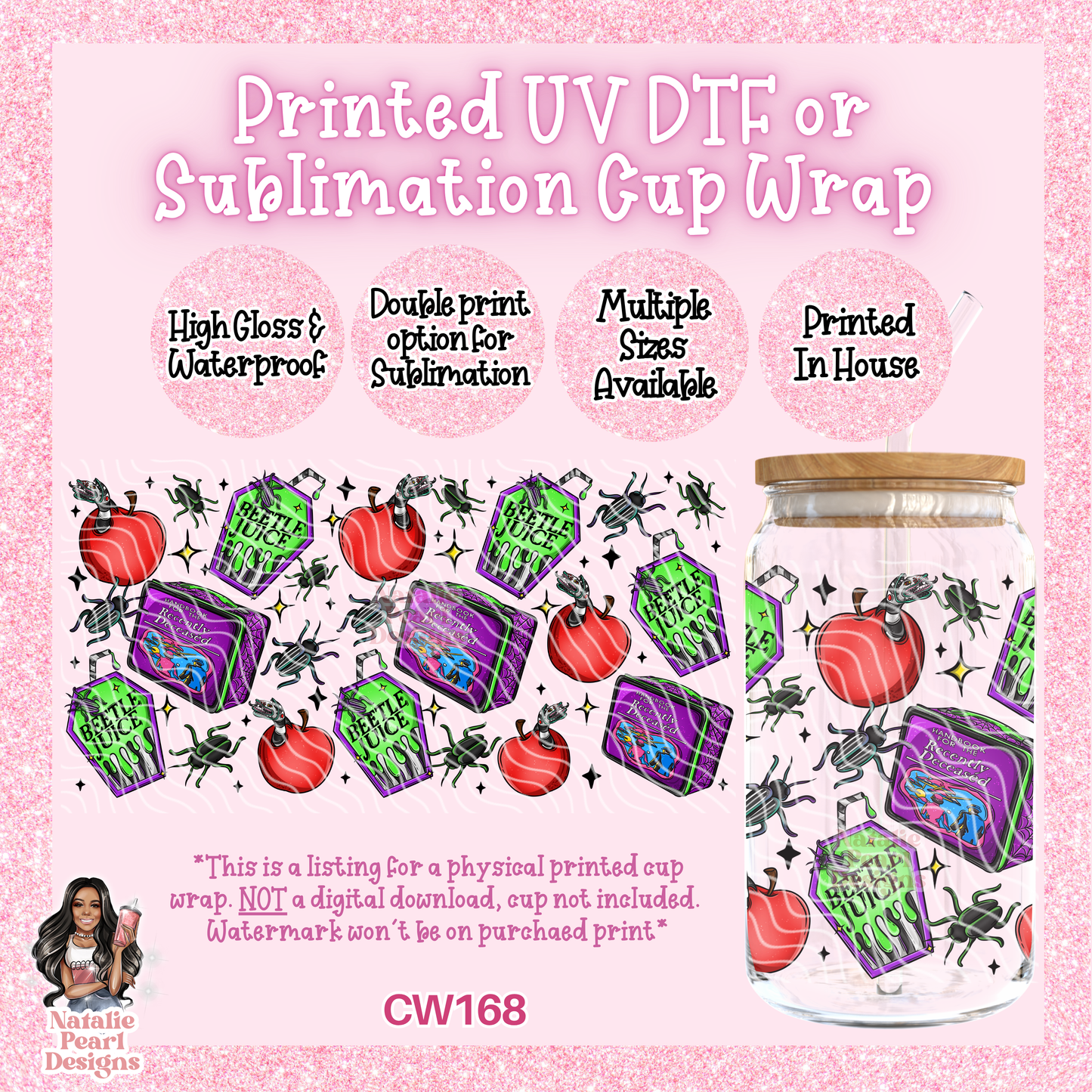 CW168 UV DTF/SUB Cup Wrap