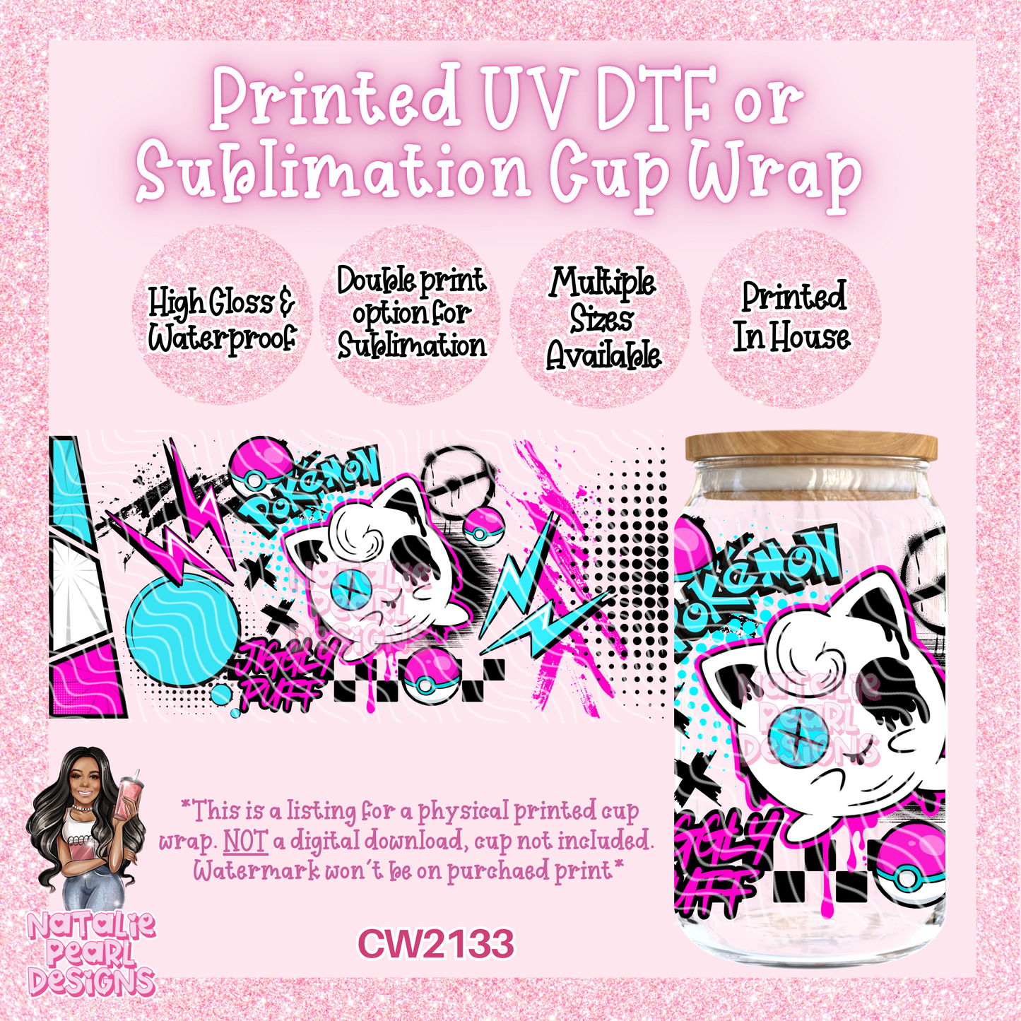 CW2133 UV DTF/SUB Cup Wraps