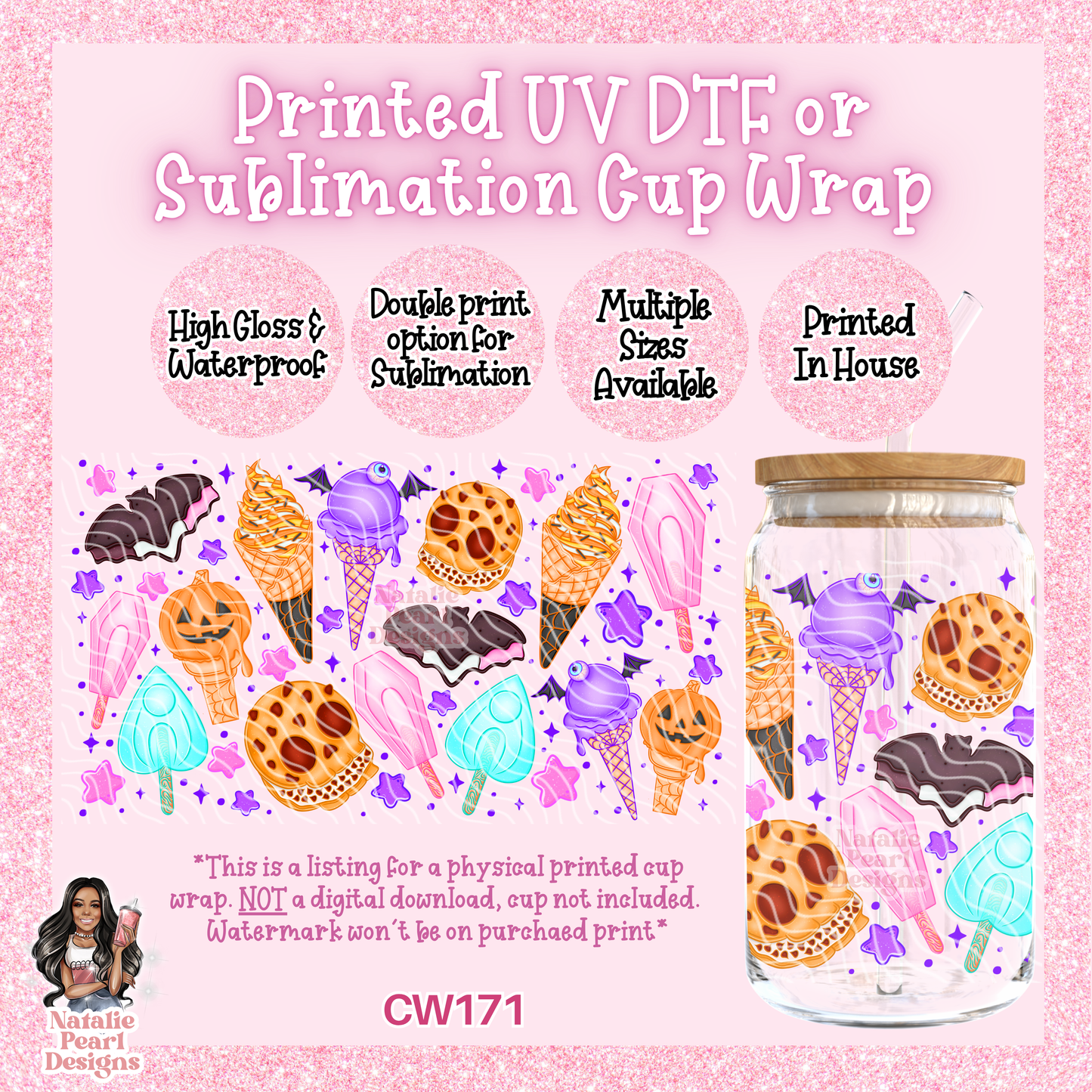 CW171 UV DTF/SUB Cup Wrap