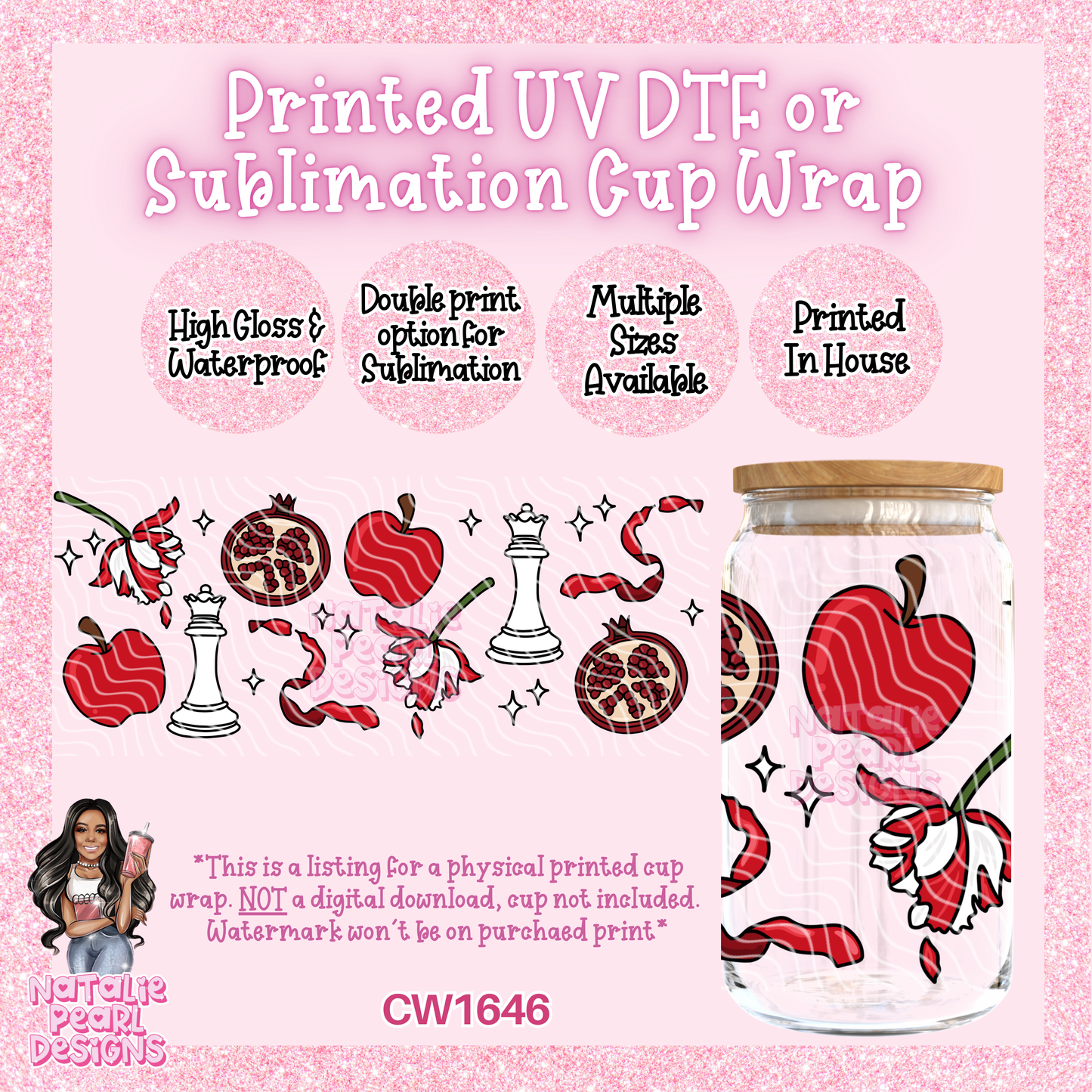 CW1646 UV DTF/SUB Cup Wraps