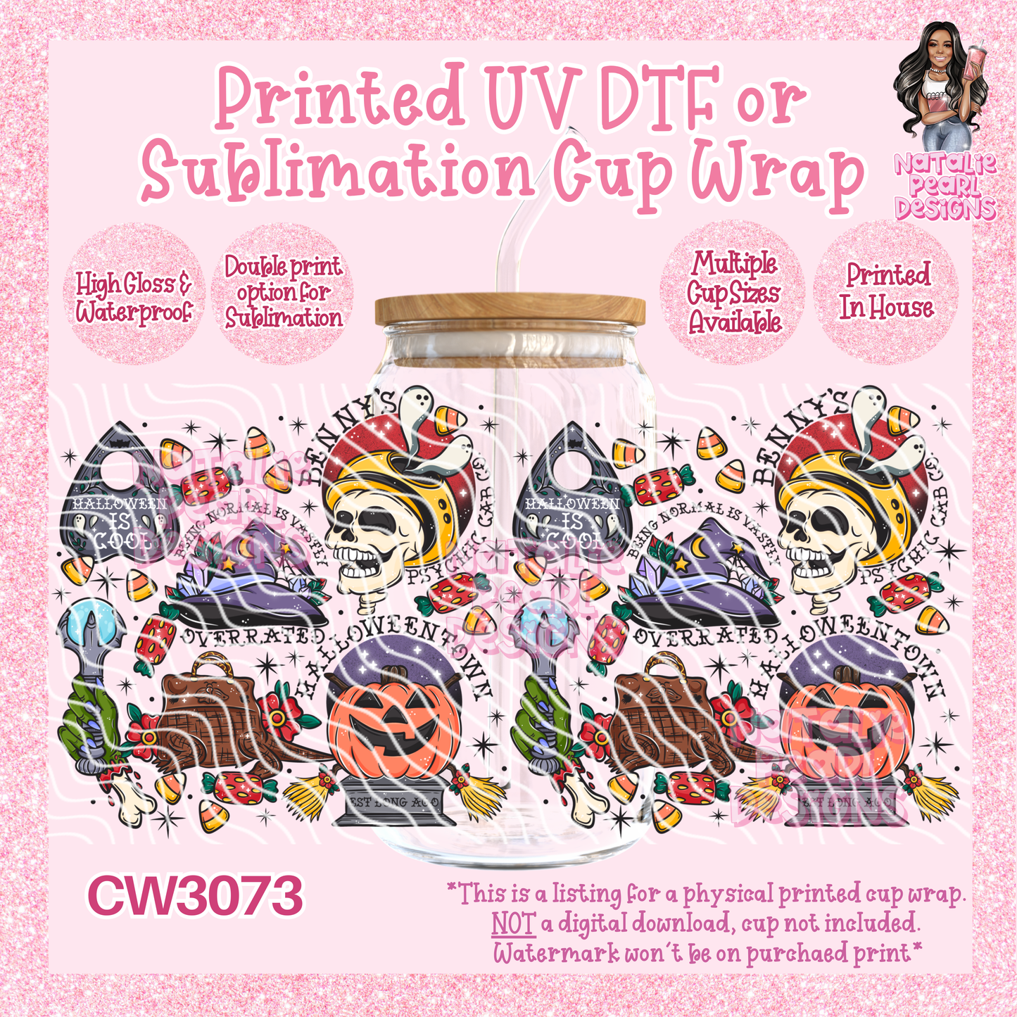 CW3073 UV DTF/SUB Cup Wraps