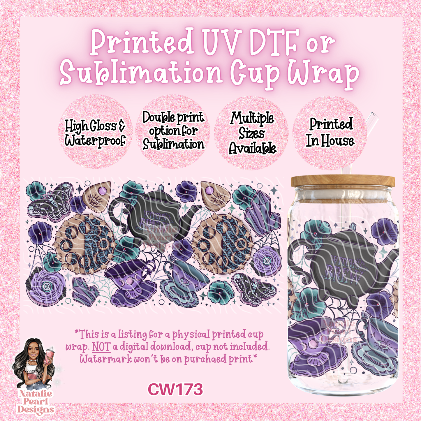CW173 UV DTF/SUB Cup Wrap