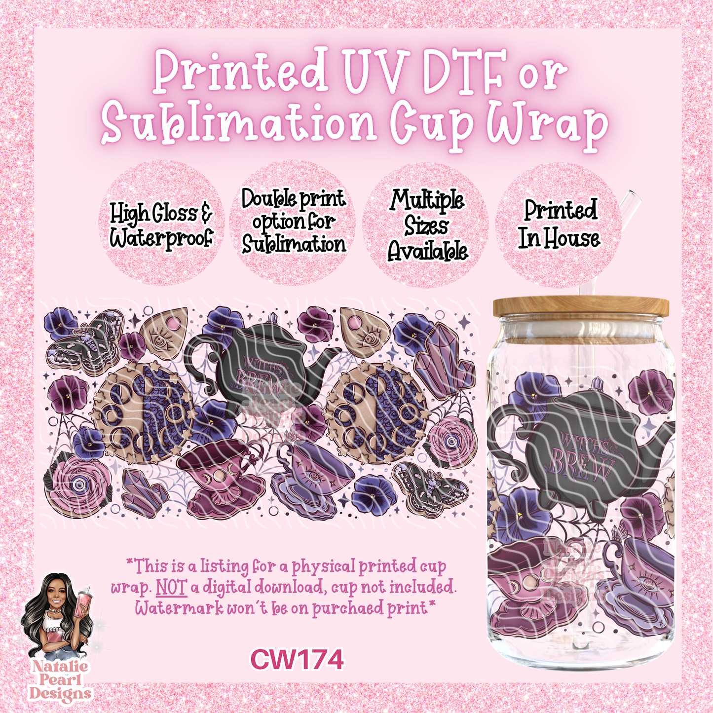 CW174 UV DTF/SUB Cup Wrap