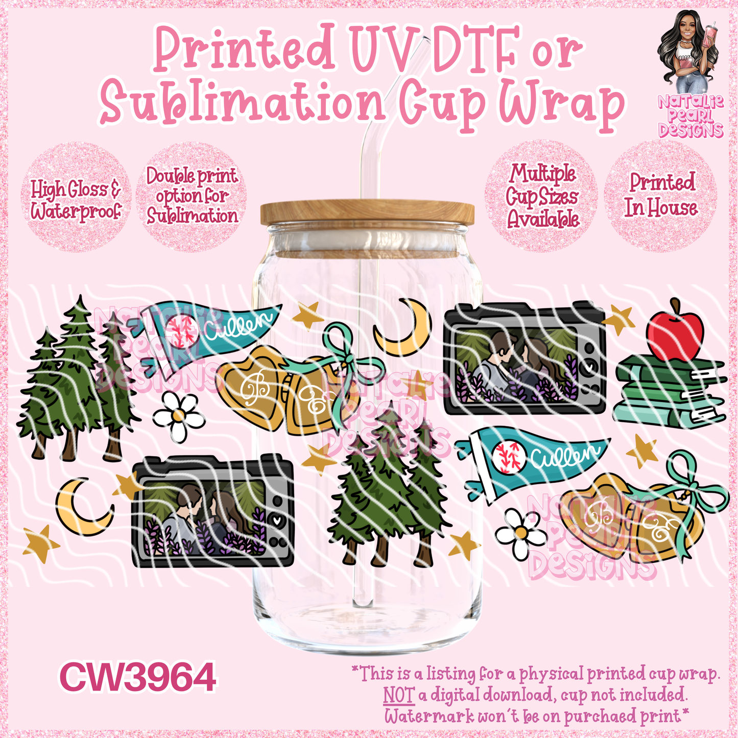 CW3964 UV DTF/SUB Cup Wraps