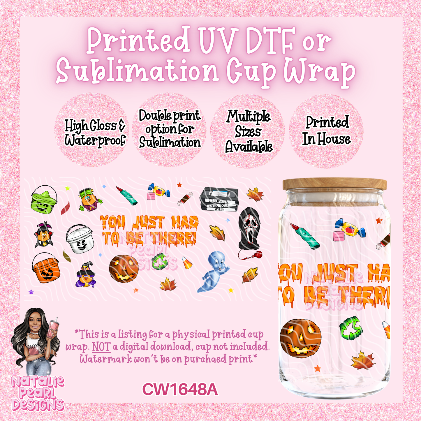 CW1648A UV DTF/SUB Cup Wraps