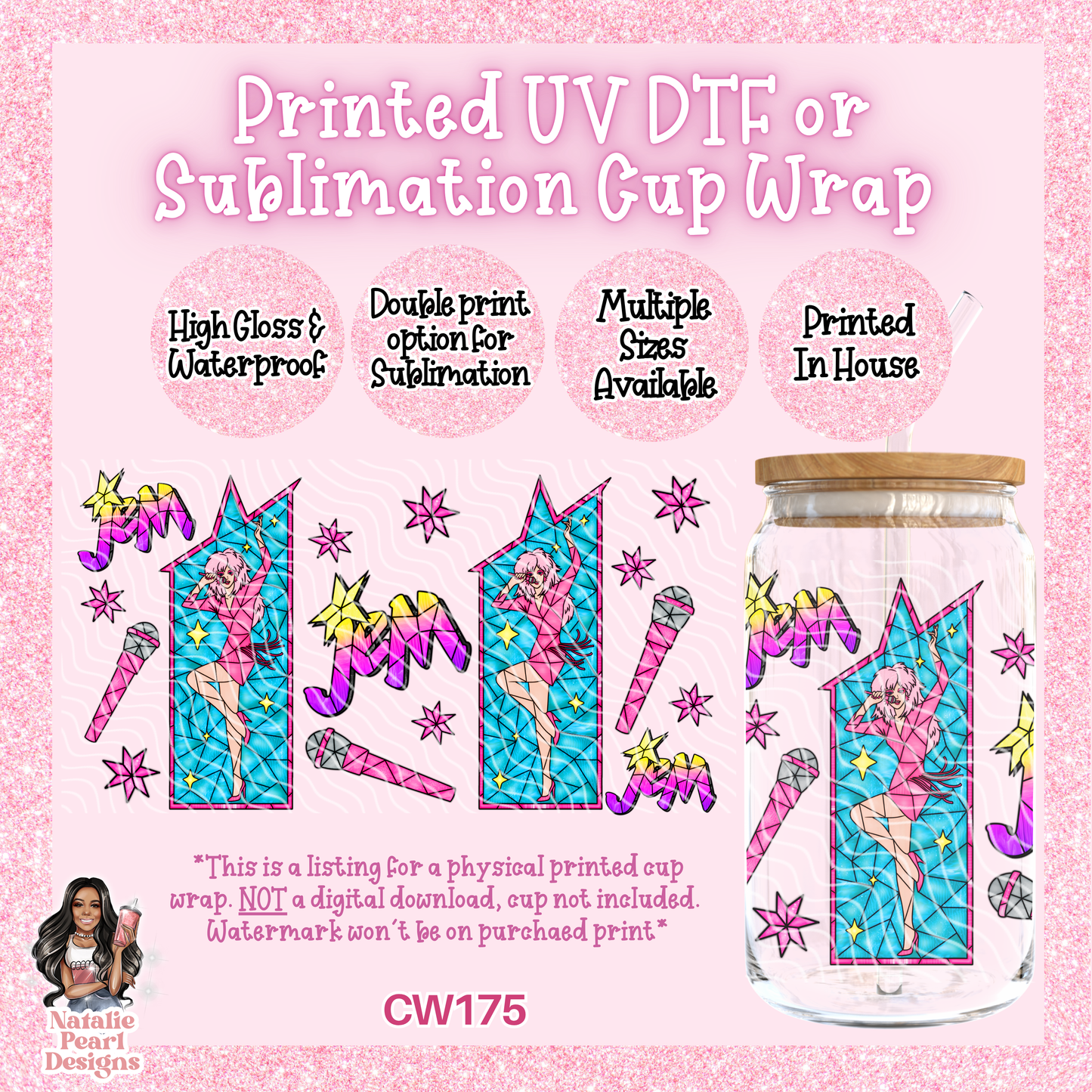 CW175 UV DTF/SUB Cup Wrap