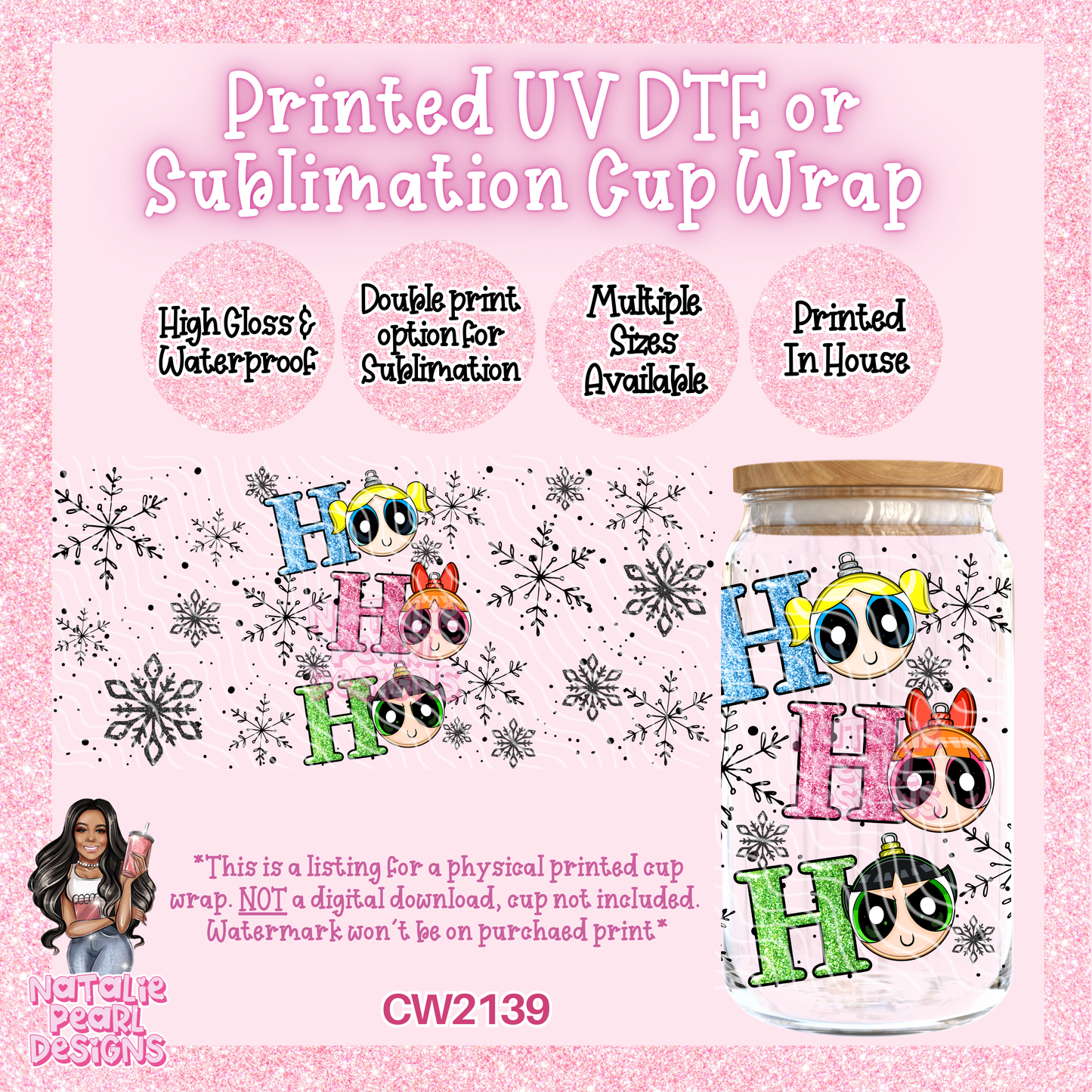 CW2139 UV DTF/SUB Cup Wraps