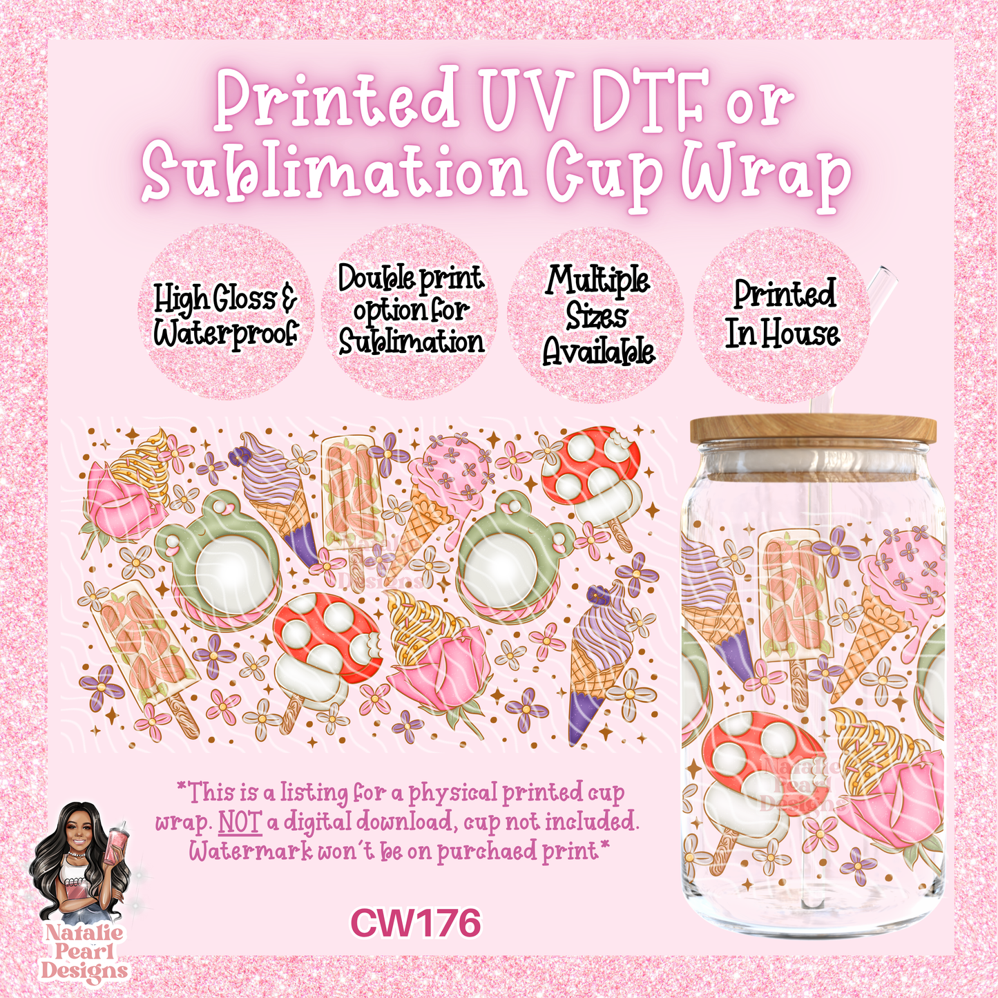 CW176 UV DTF/SUB Cup Wrap