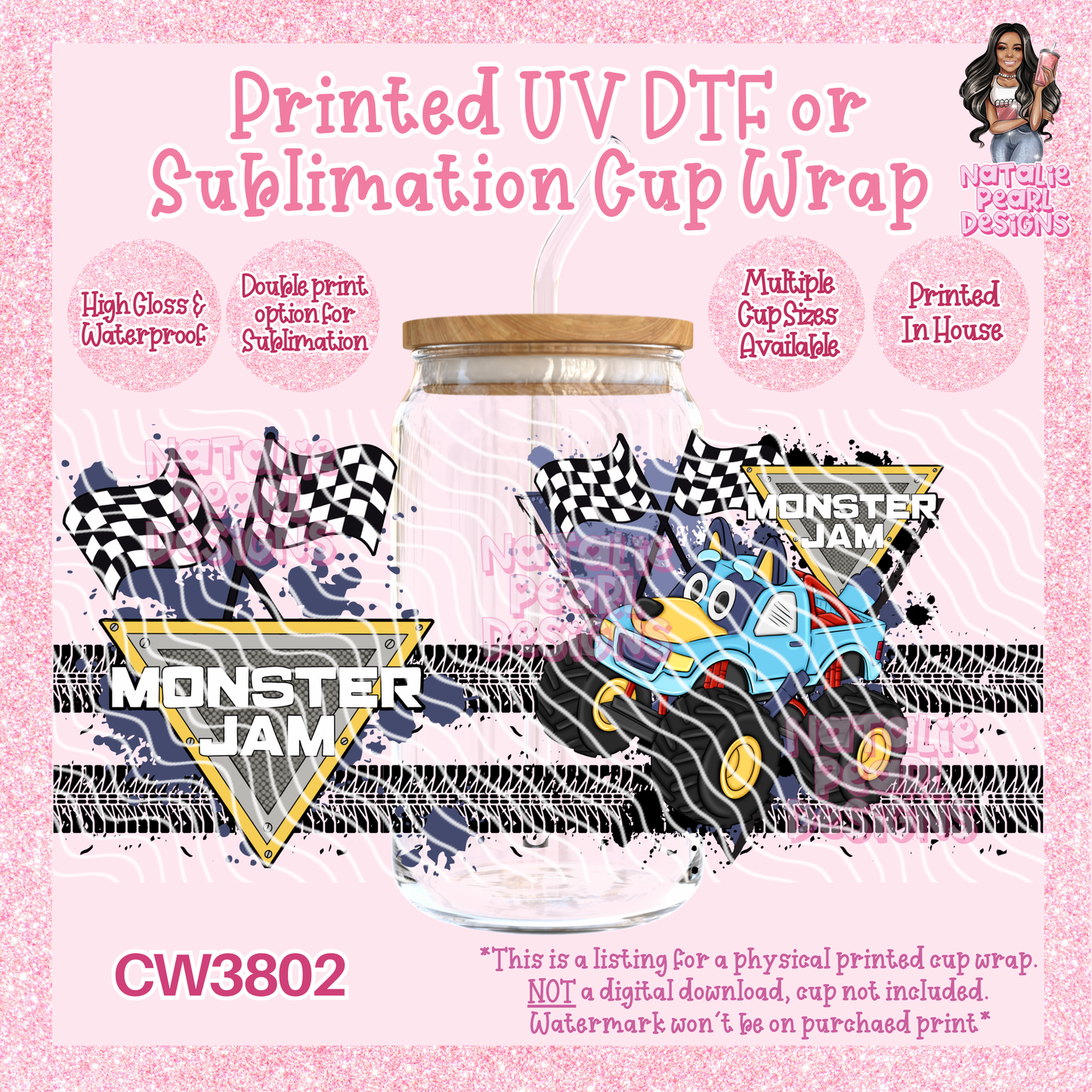CW3802 UV DTF/SUB Cup Wraps