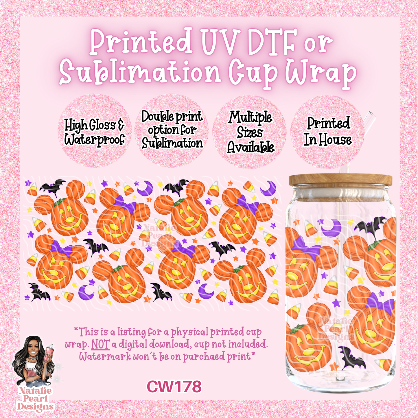 CW178 UV DTF/SUB Cup Wrap