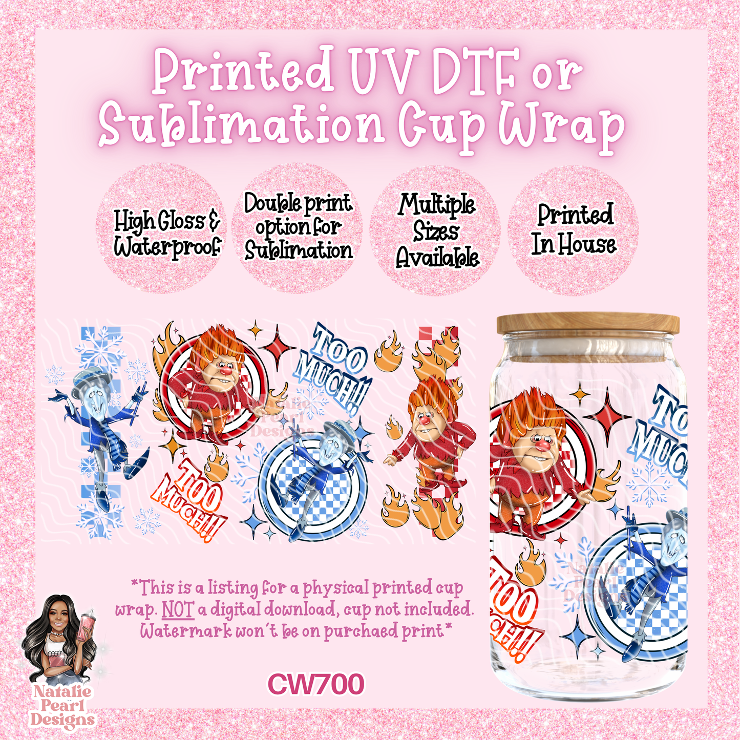 CW700 UV DTF/SUB Cup Wrap