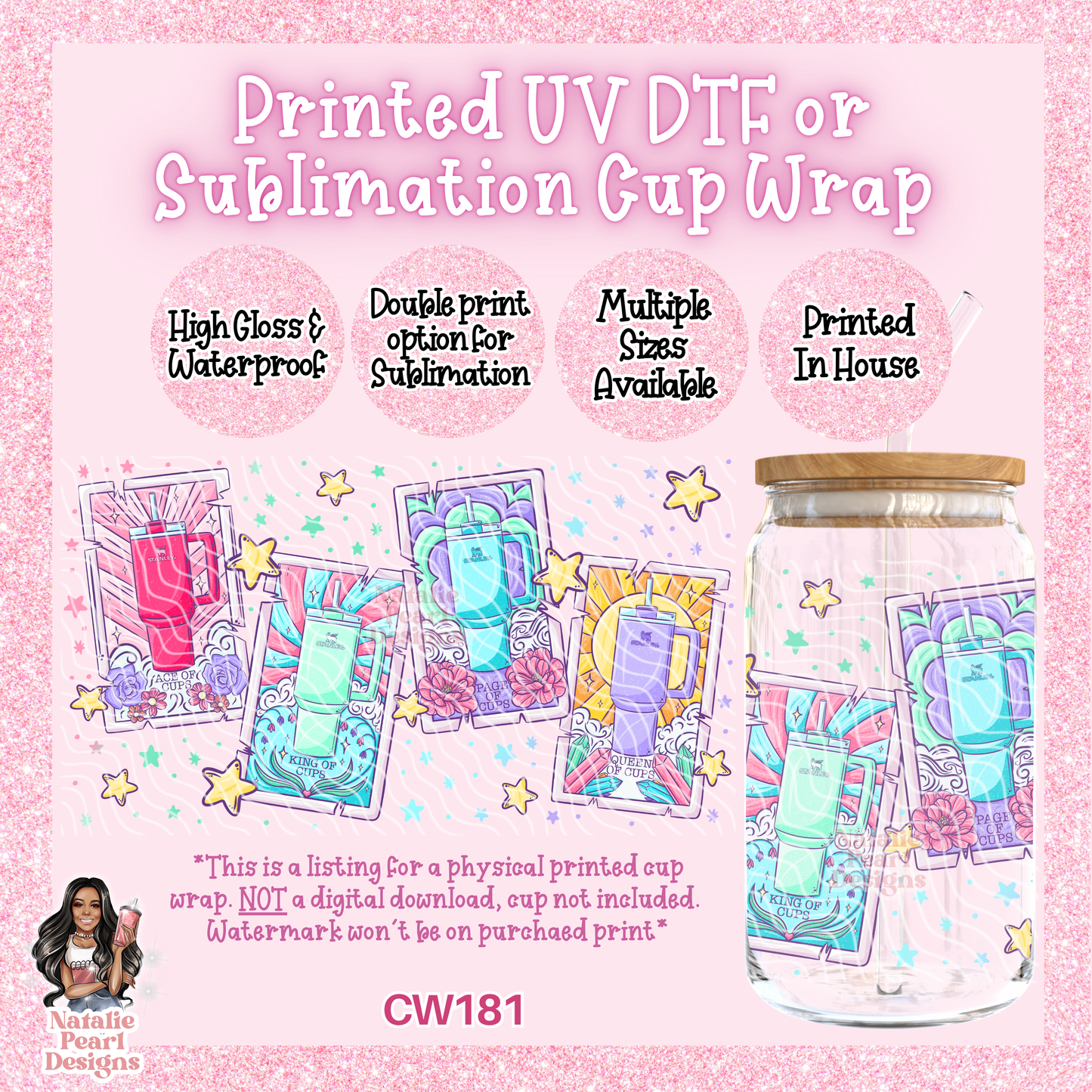 CW181 UV DTF/SUB Cup Wrap