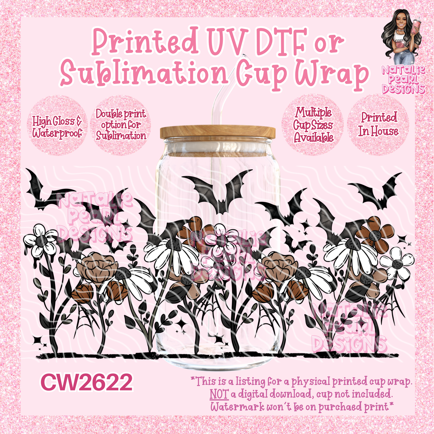 CW2622 UV DTF/SUB Cup Wraps