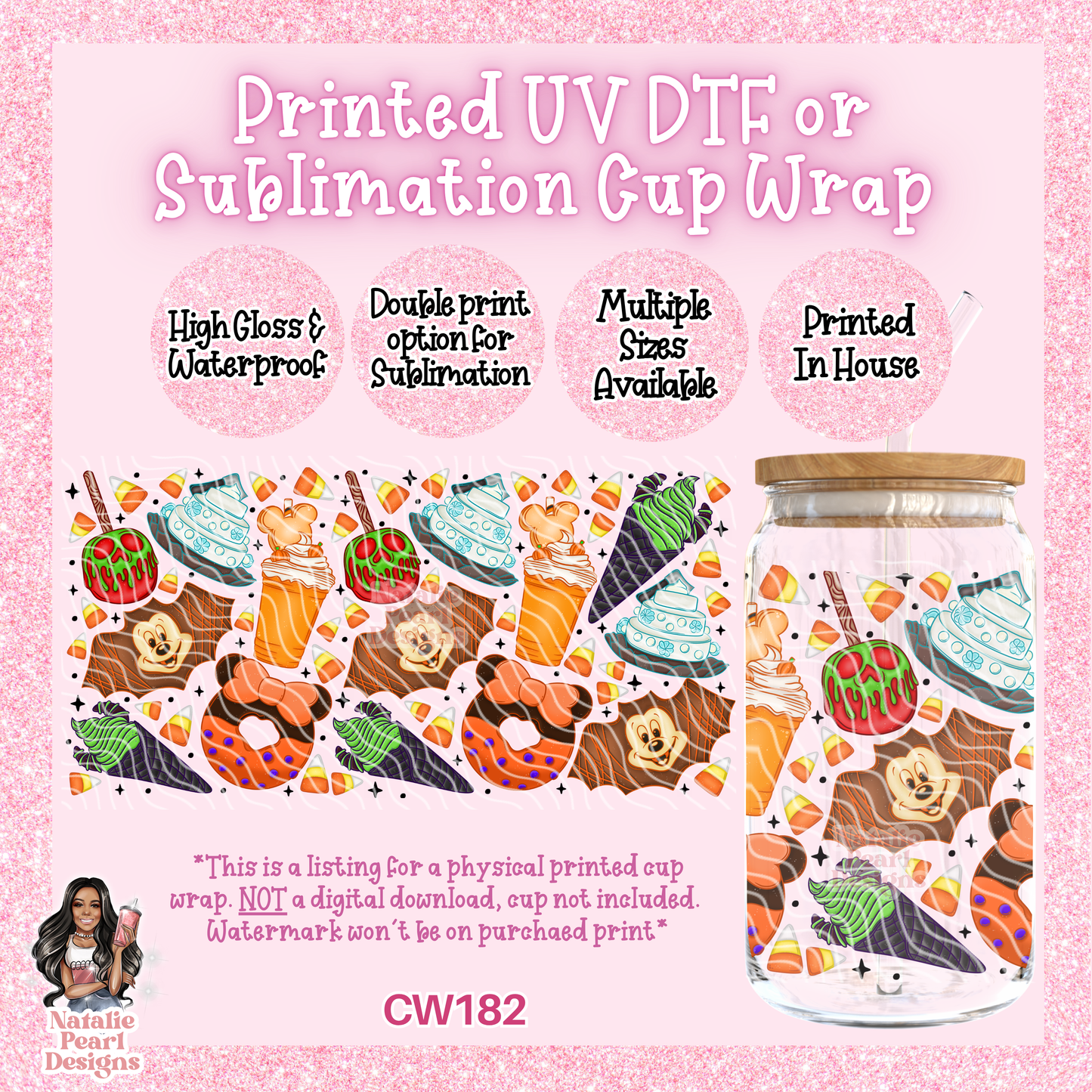 CW182 UV DTF/SUB Cup Wrap
