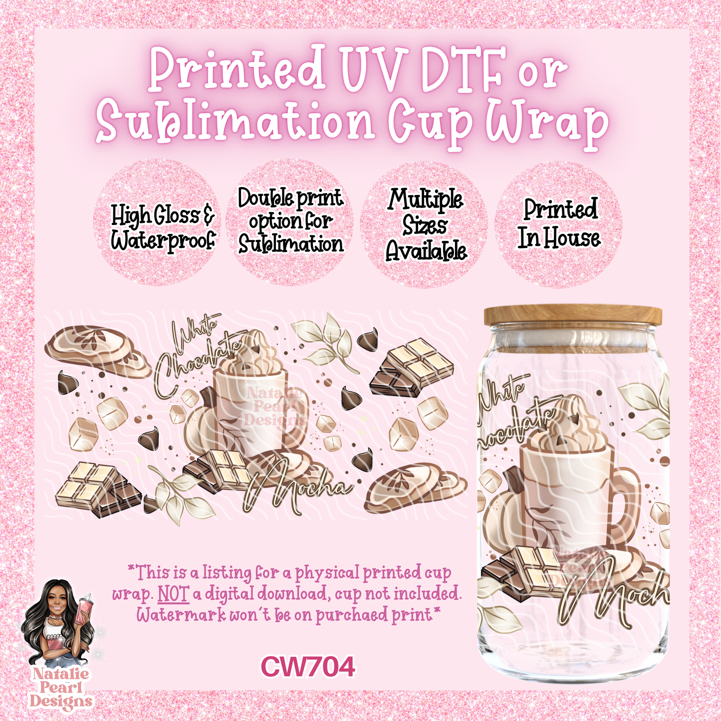 CW704 UV DTF/SUB Cup Wrap