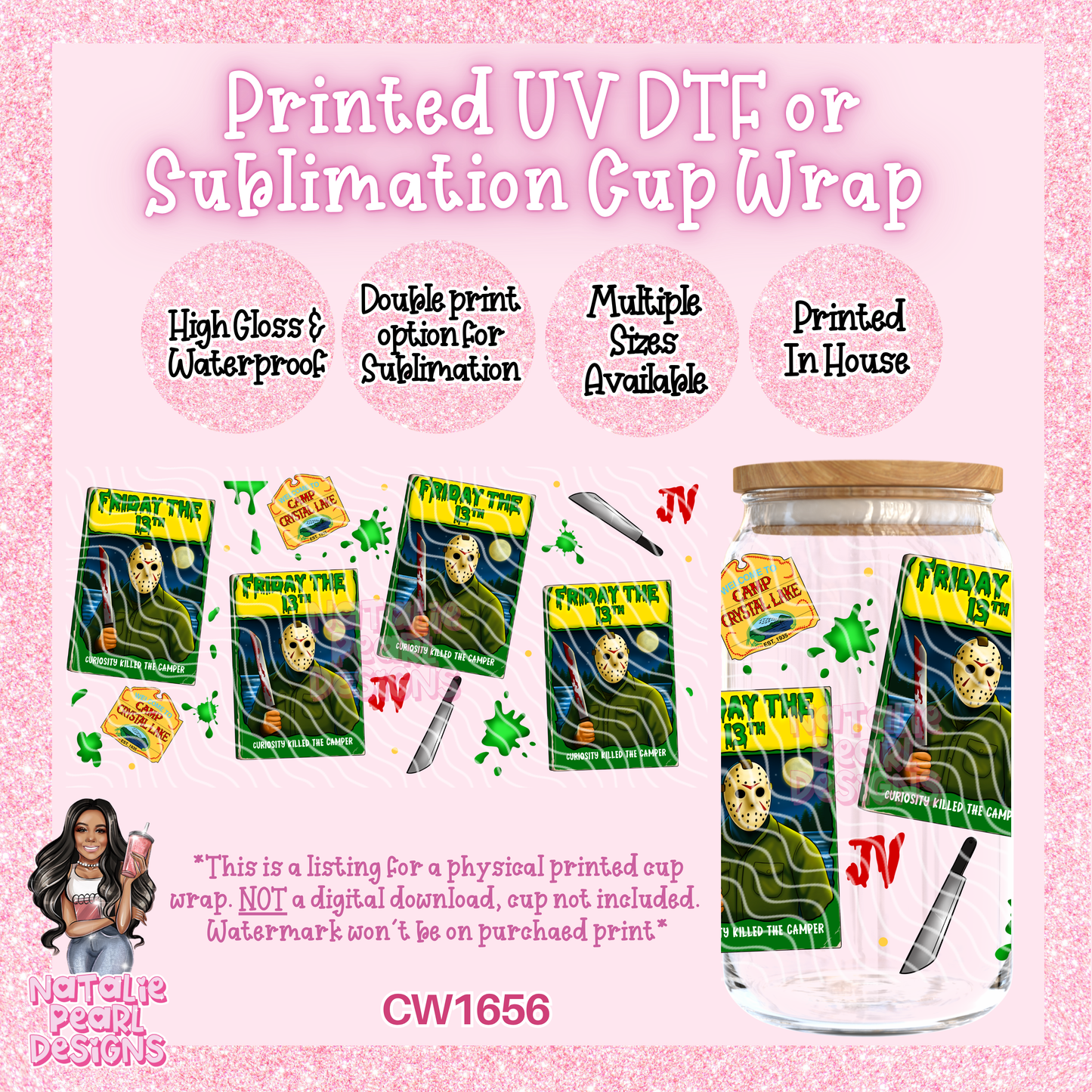 CW1656 UV DTF/SUB Cup Wraps