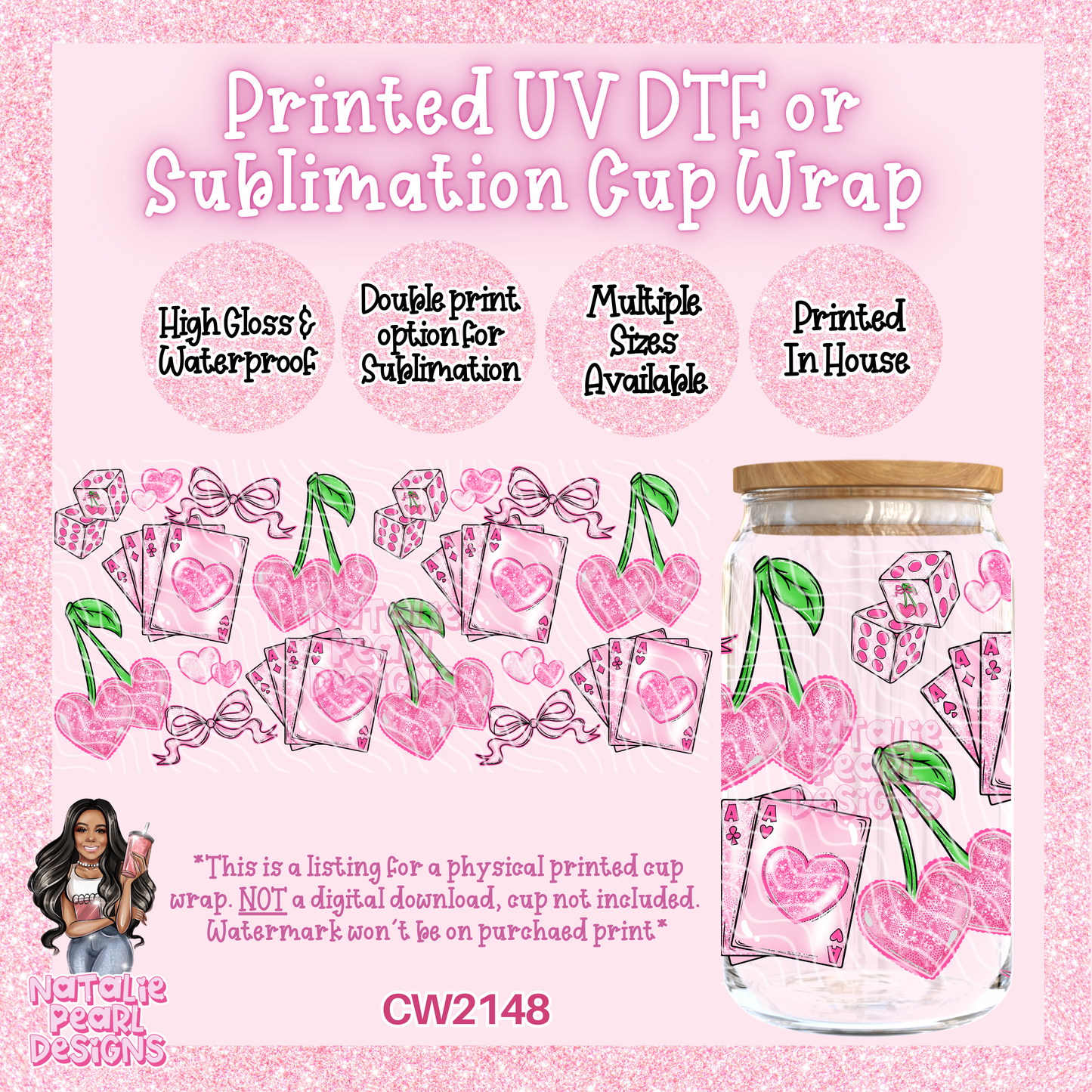 CW2148 UV DTF/SUB Cup Wraps