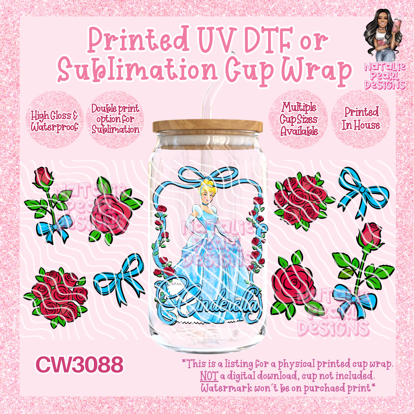 CW3088 UV DTF/SUB Cup Wraps