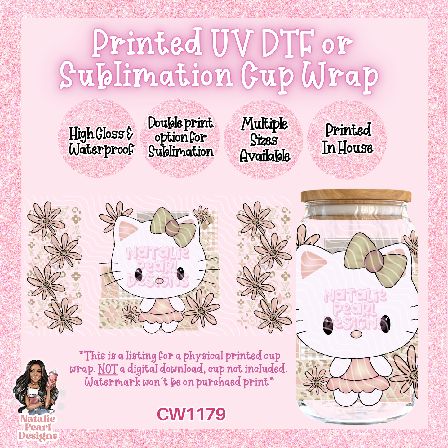 CW1179 UV DTF/SUB Cup Wrap